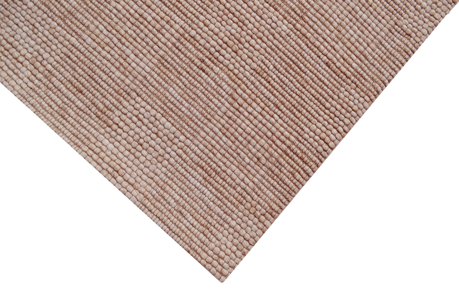 Modern Handwoven Wool Rug - Blocks 6219 - Sand - 110x160cm