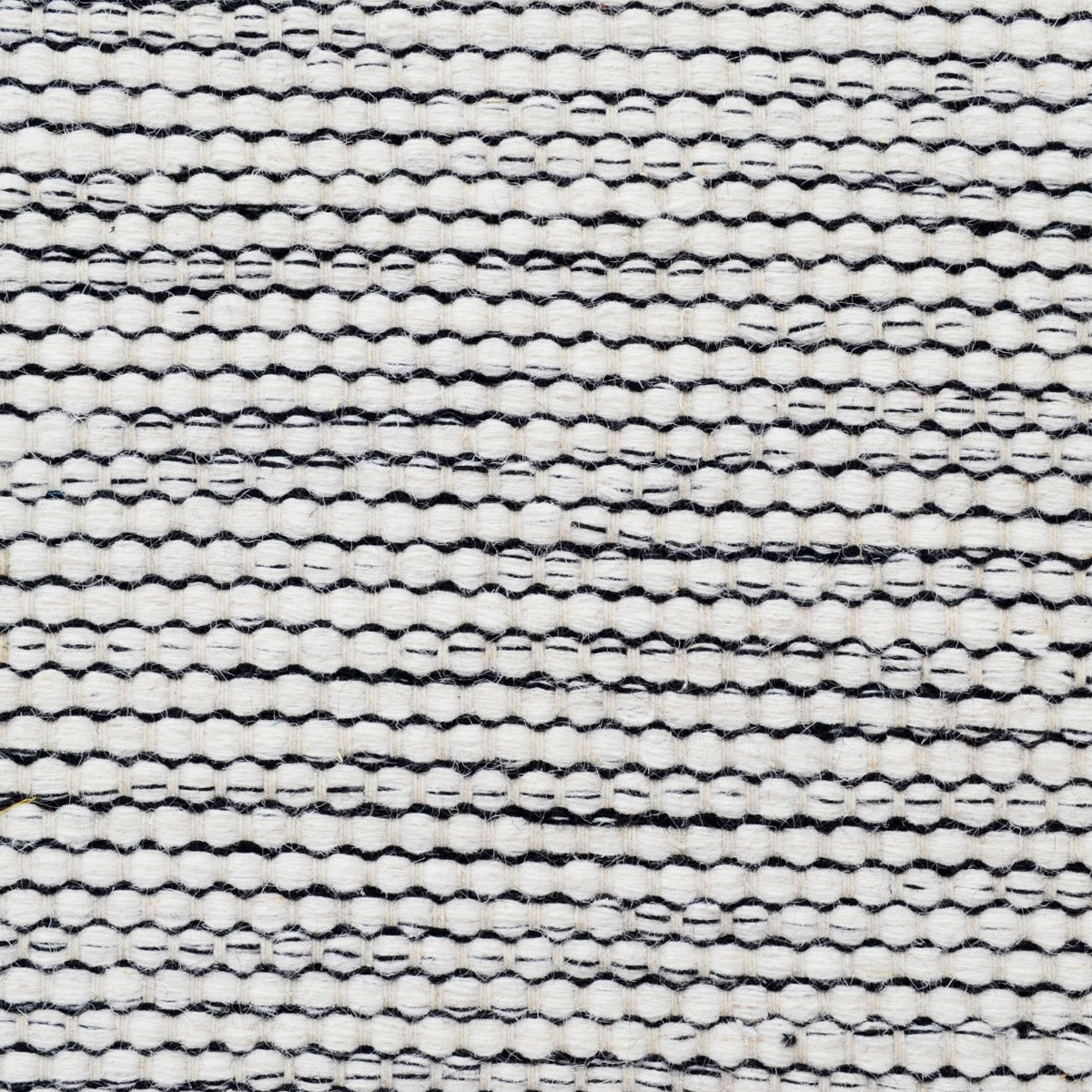 Handwoven Boondi Wool Rug-Ivory/Black-110x160cm