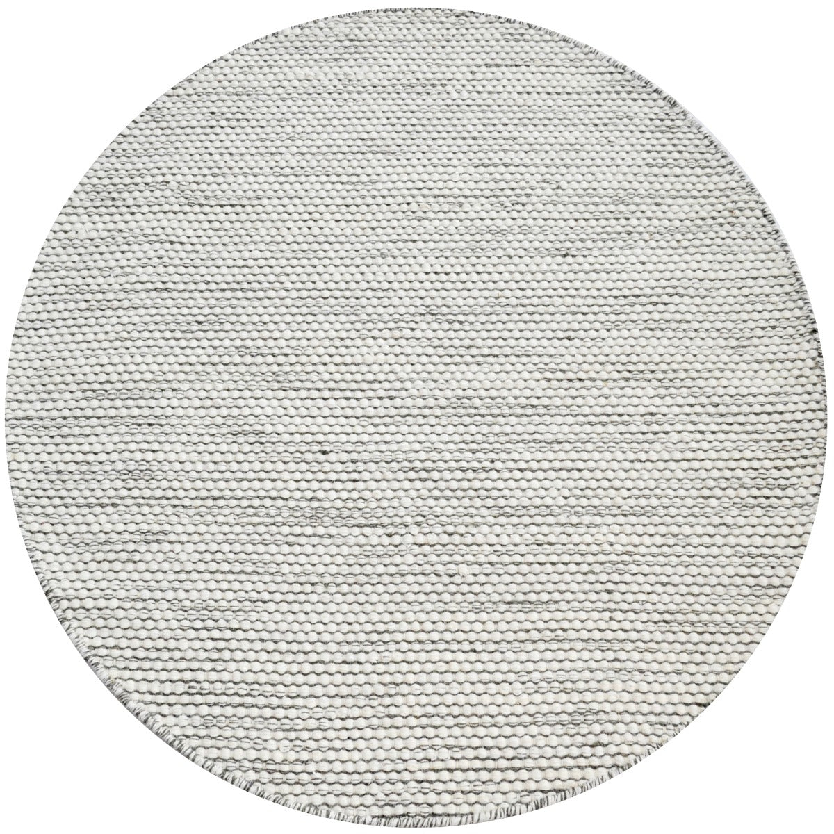 Handwoven Boondi Wool Rug-Ivory/Grey-110x160cm