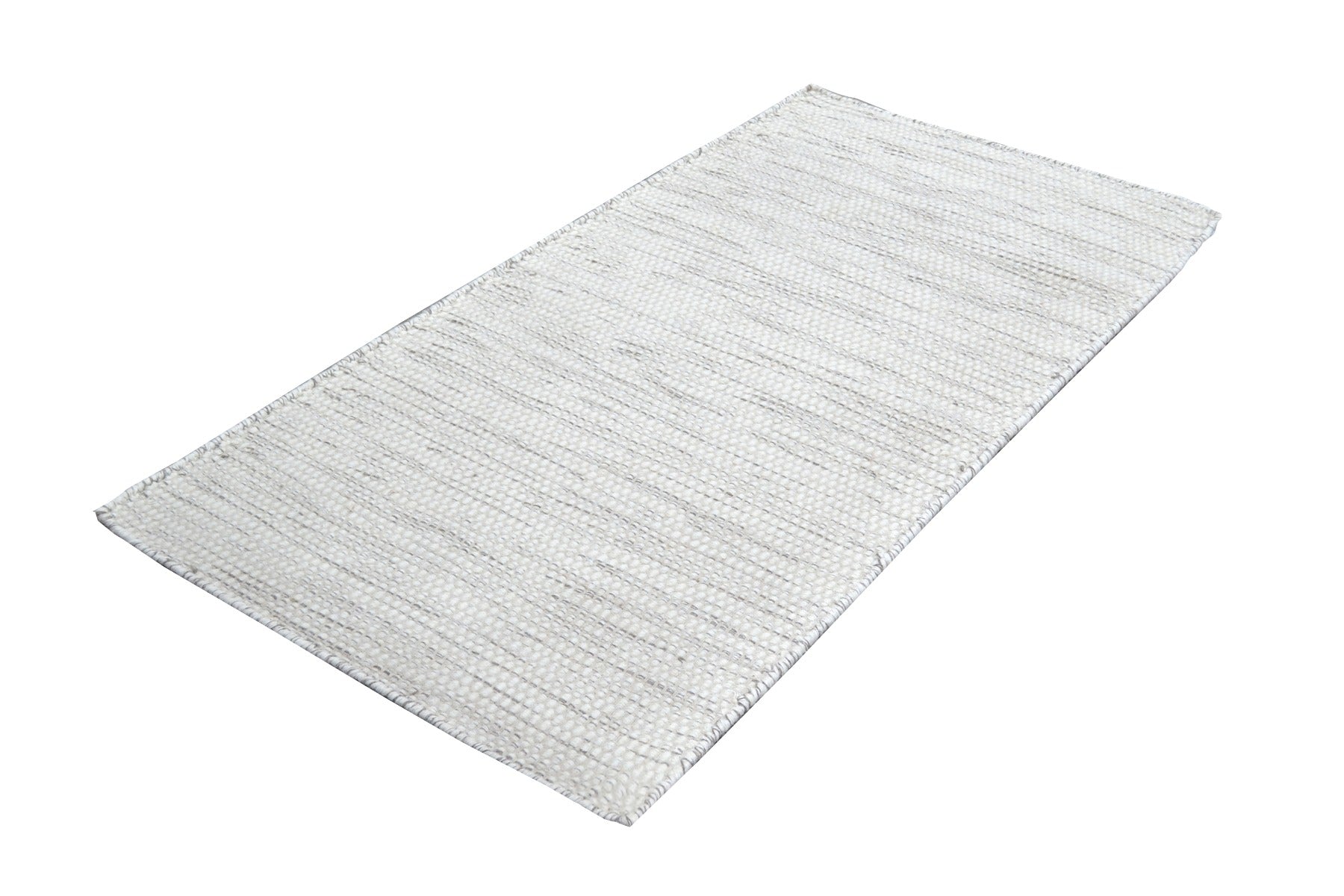 Handwoven Reversible Wool Rug - Boondi - Natural - 80x150