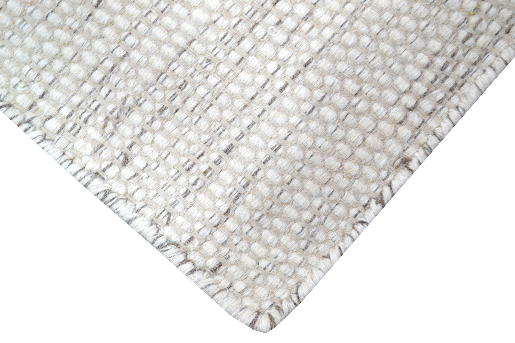 Handwoven Reversible Wool Rug - Boondi - Natural - 80x150
