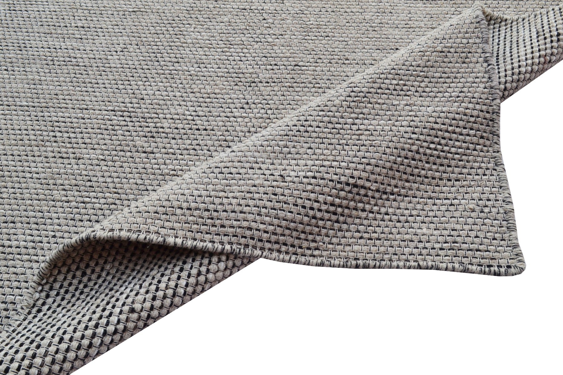 Modern Handwoven Wool Rug - Dotts - Natural/Beige Cream - 70x140cm