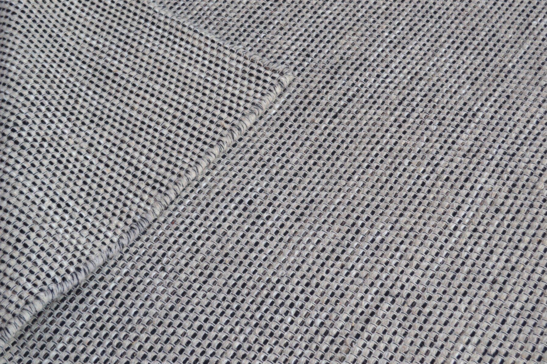Modern Handwoven Wool Rug - Dotts - Natural/Beige Cream - 70x140cm