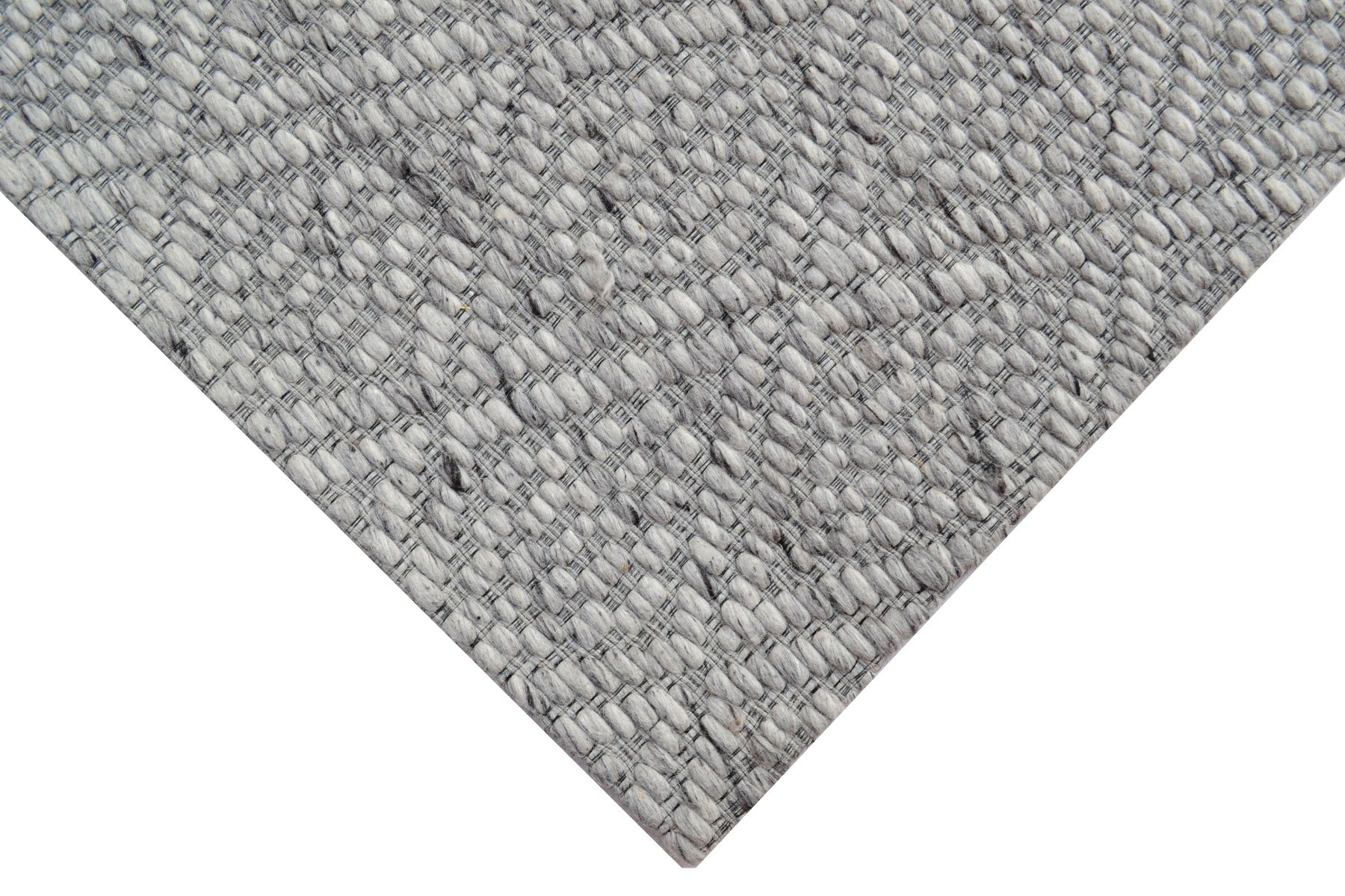 Modern Handwoven Wool Rug - Barfi 6220 - Ash Grey - 160x230cm