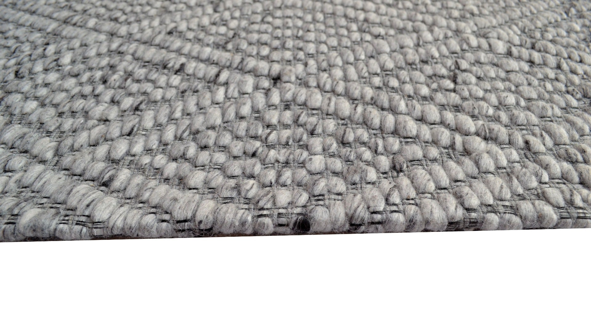 Modern Handwoven Wool Rug - Barfi 6220 - Ash Grey - 160x230cm