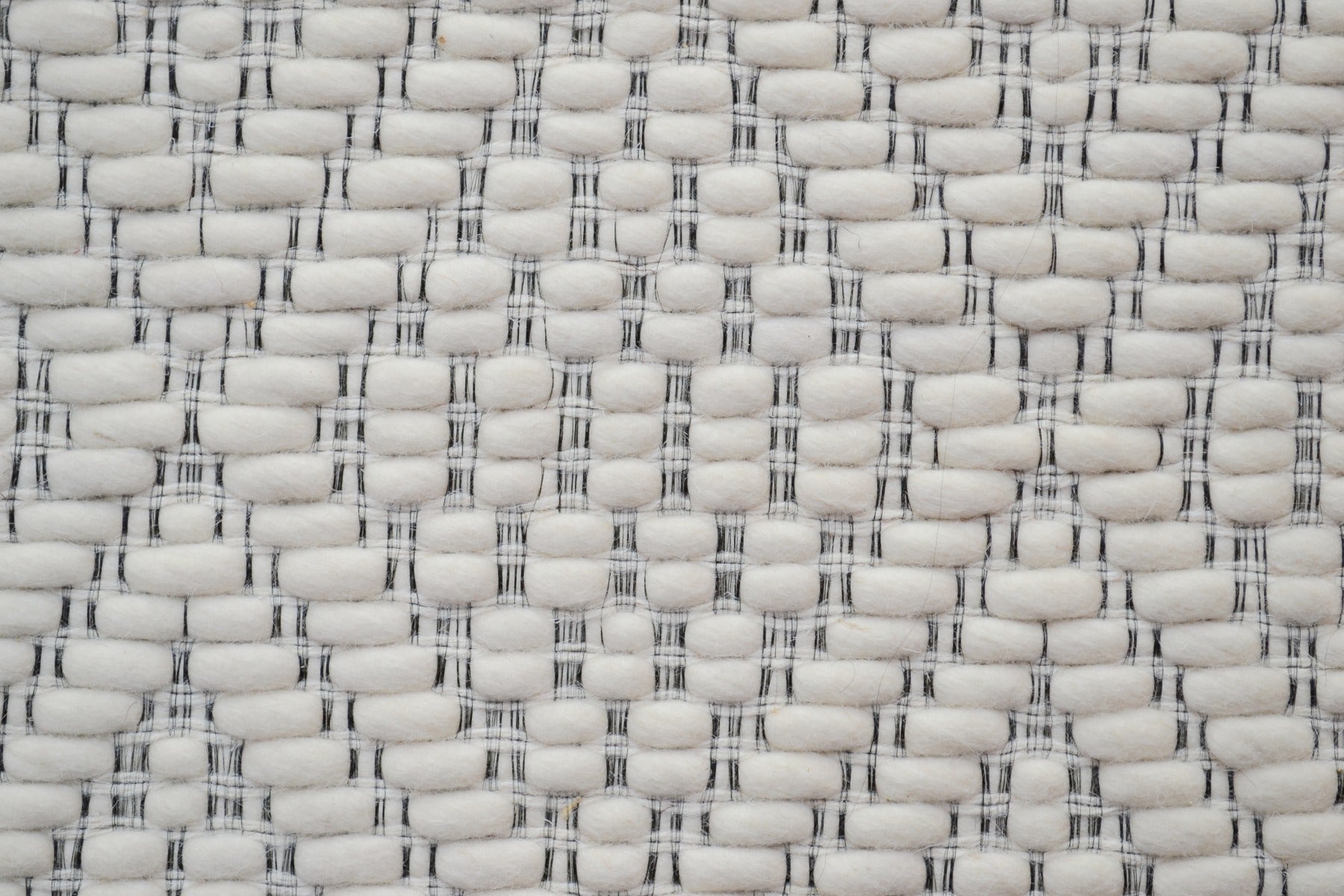 Modern Handwoven Wool Rug - Barfi 6220 - Ivory - 110x160cm