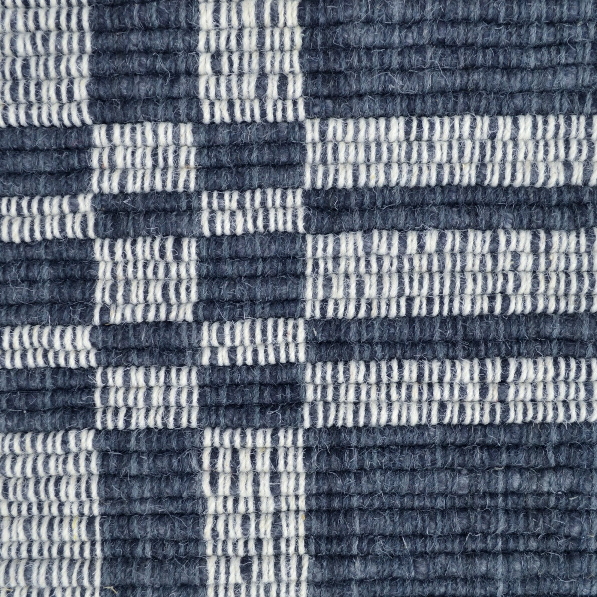 Handwoven Woolen Rug-Bushra 6323-Charcoal/Ivory-110x160cm