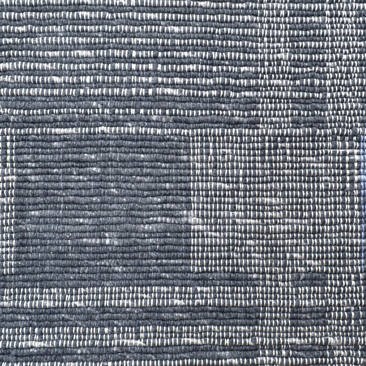 Handwoven Woollen Rug-Bushra 6324-Charcoal/Ivory-110x160cm