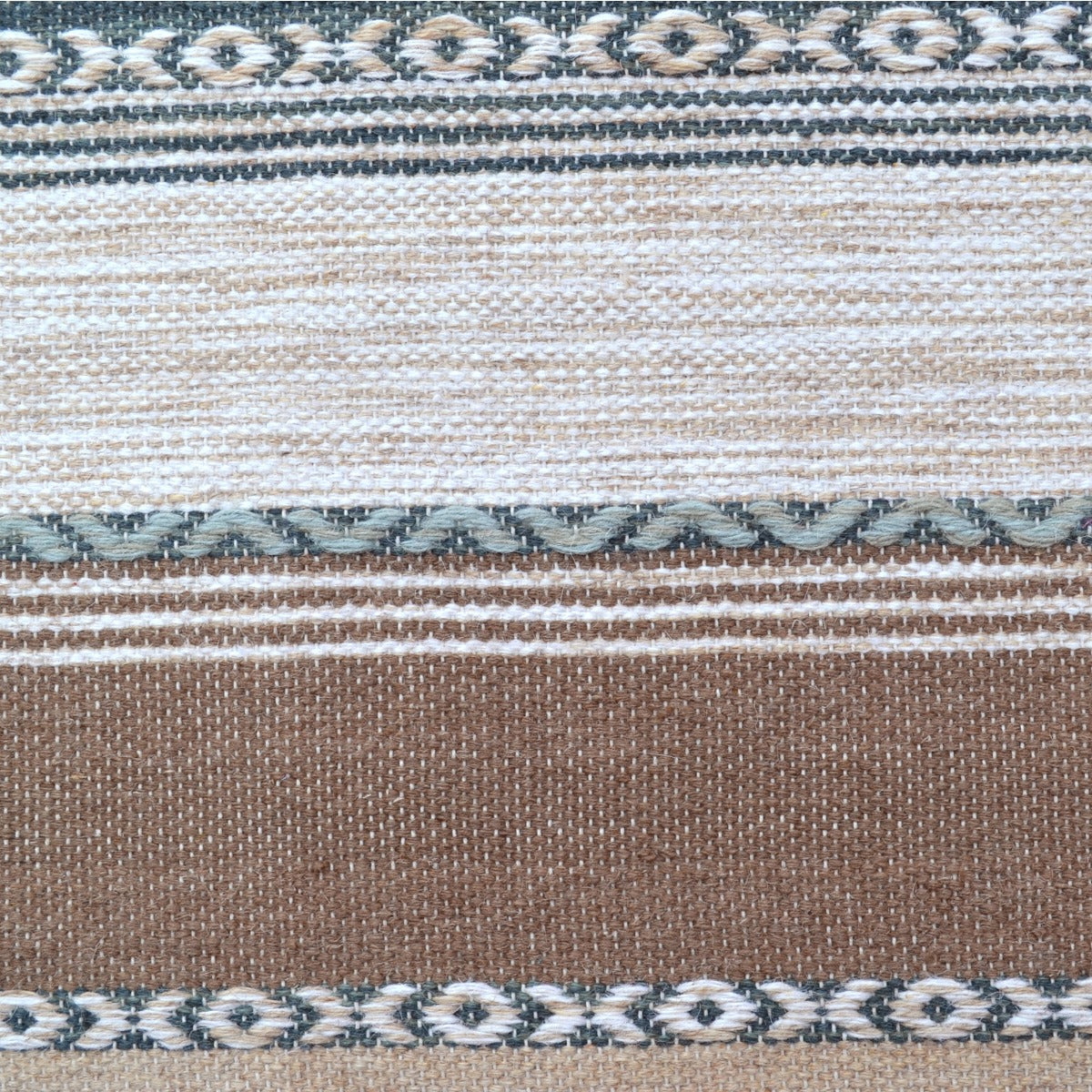 Handwoven Woollen Durrie Rug - Clay 6254 - Peach Multi - 110x160cm