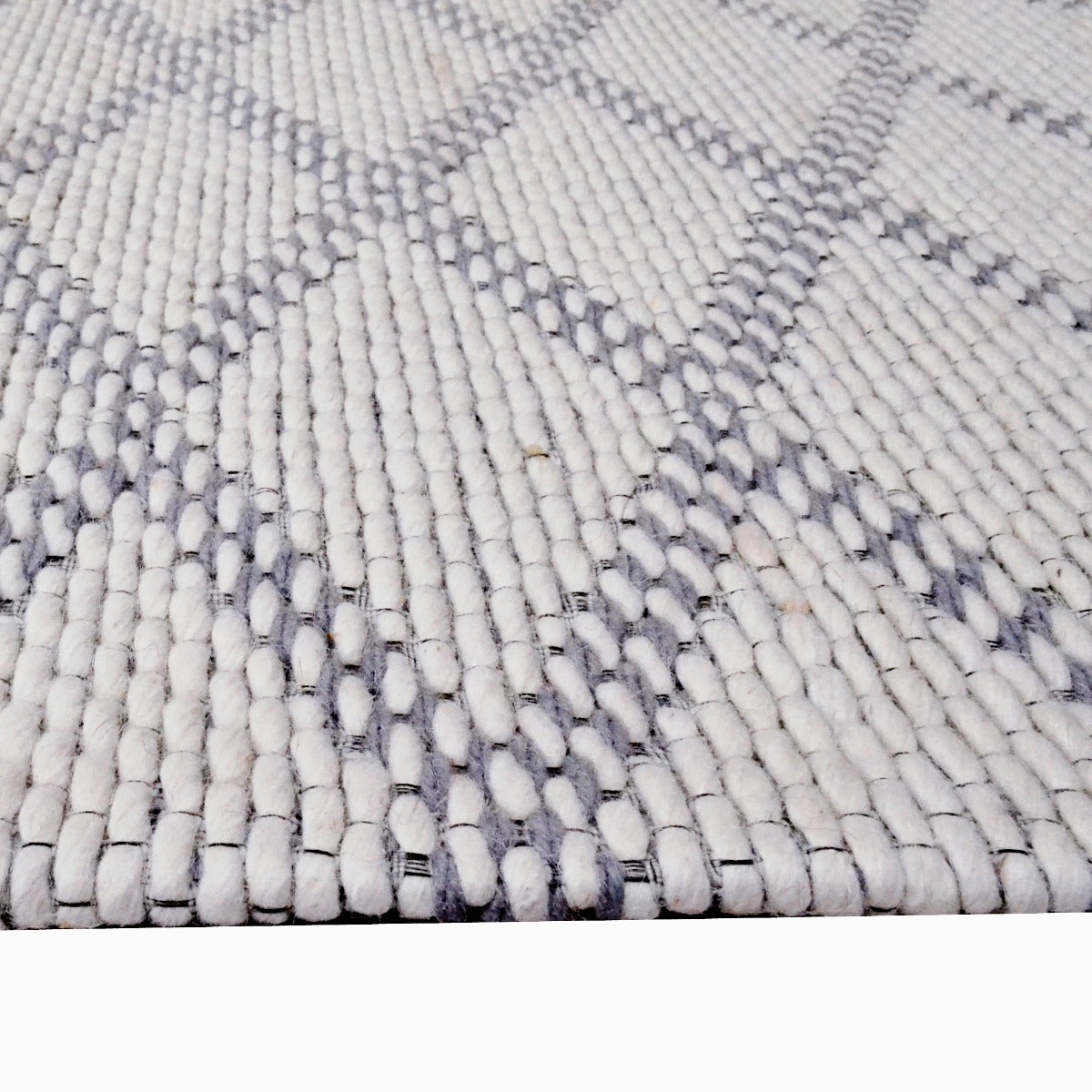 Handwoven Wool Rug-Darwin 6348-Ivory-110x160cm