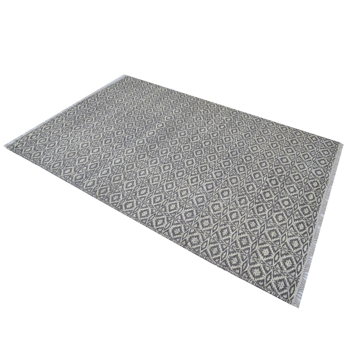 Handwoven Wool & Jute Rug-Geneva 6331-Natural-110x160cm
