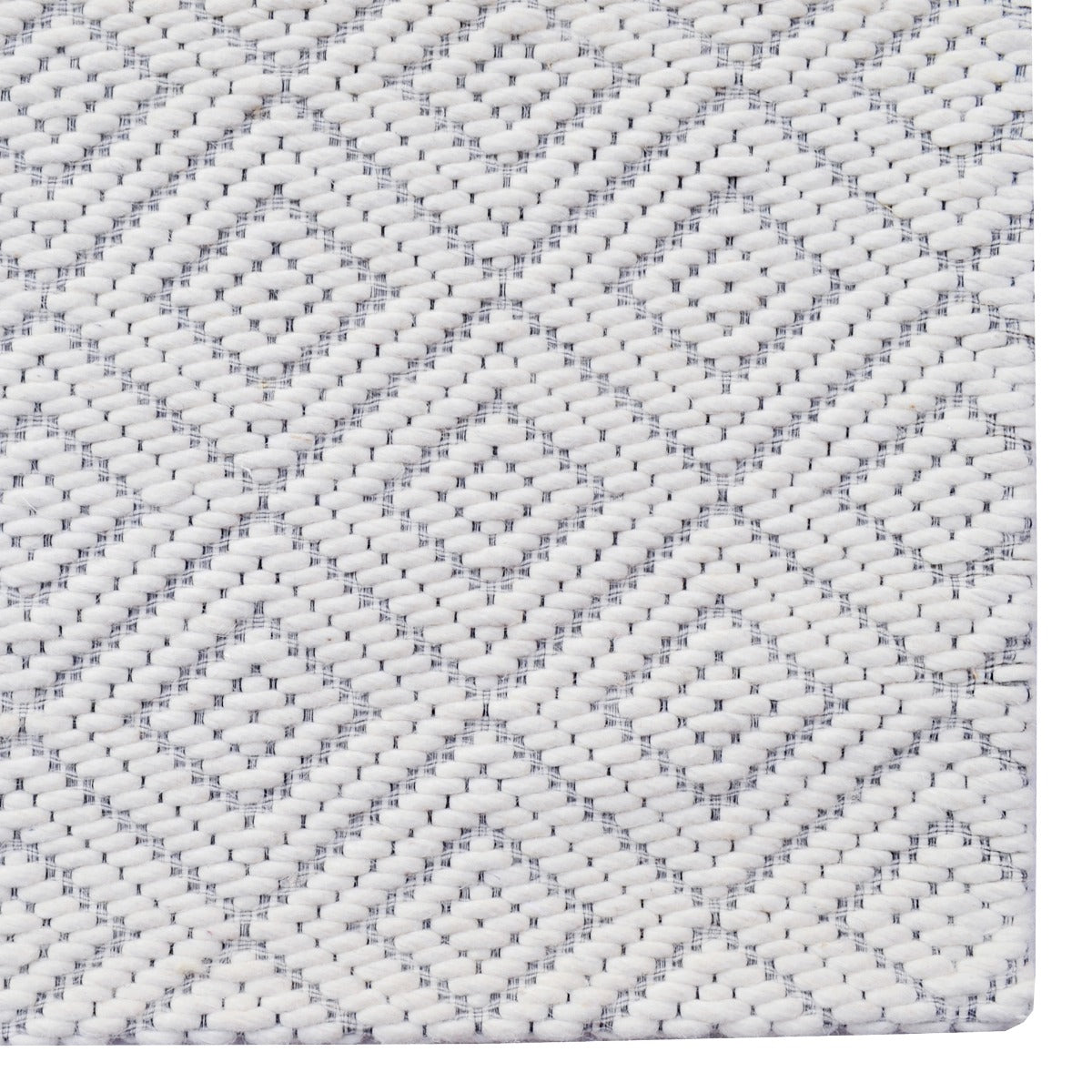 Modern Handwoven Wool Rug-Geo 6349-Ivory-110x160cm