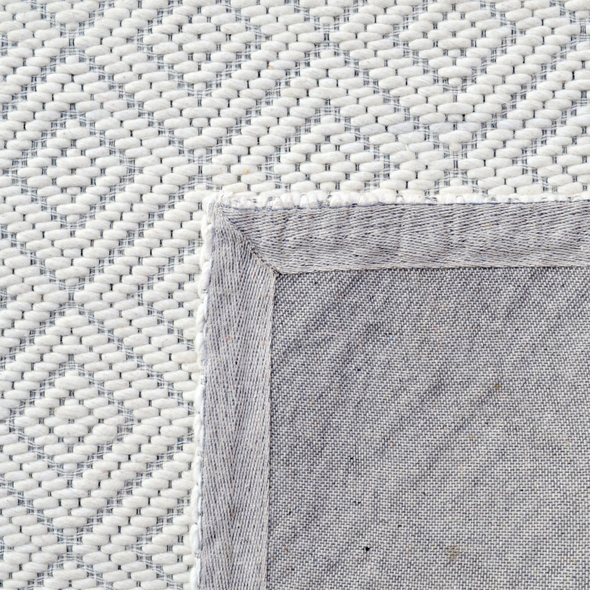 Modern Handwoven Wool Rug-Geo 6349-Ivory-110x160cm