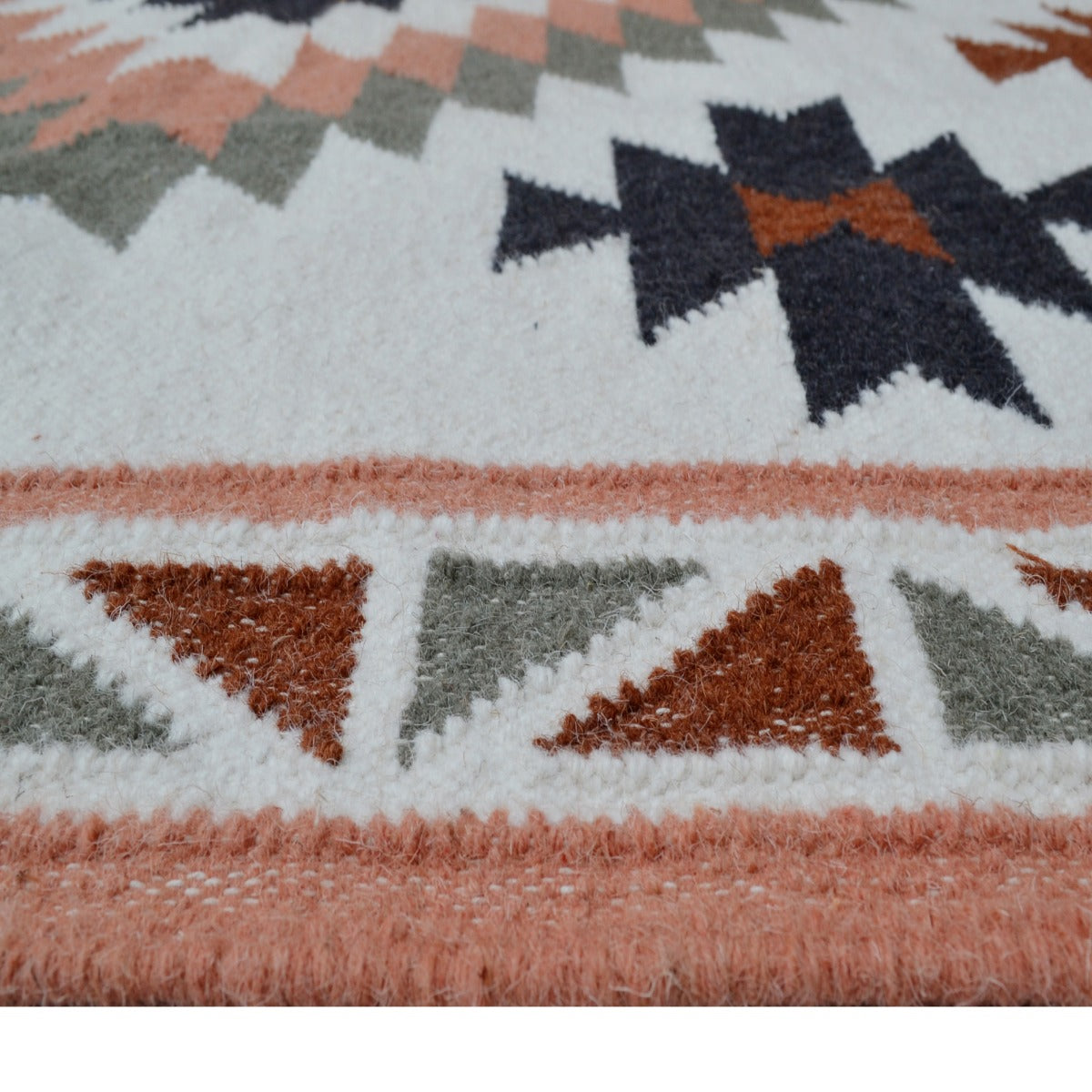 Designer Flatwoven Wool Rug-Himalaya 6353-Ivory Multi-110x160cm