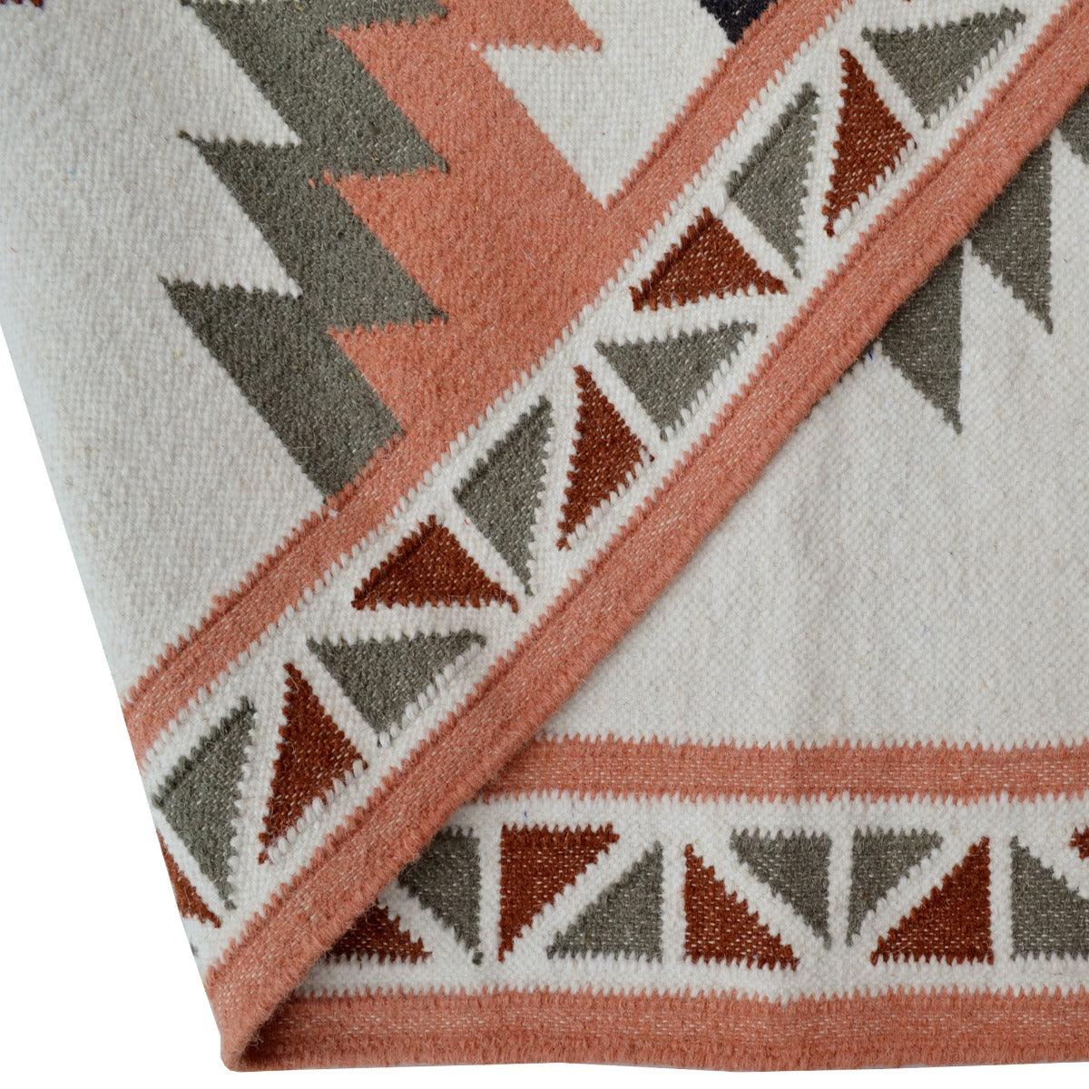 Designer Flatwoven Wool Rug-Himalaya 6353-Ivory Multi-110x160cm