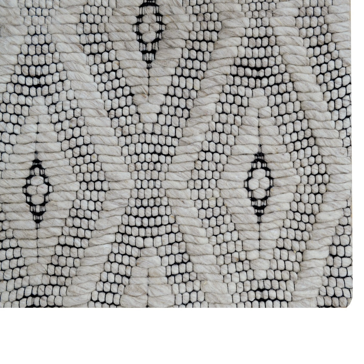 Designer Handwoven Wool Rug-Innsbruck 6367-Sand Brown-110x160cm
