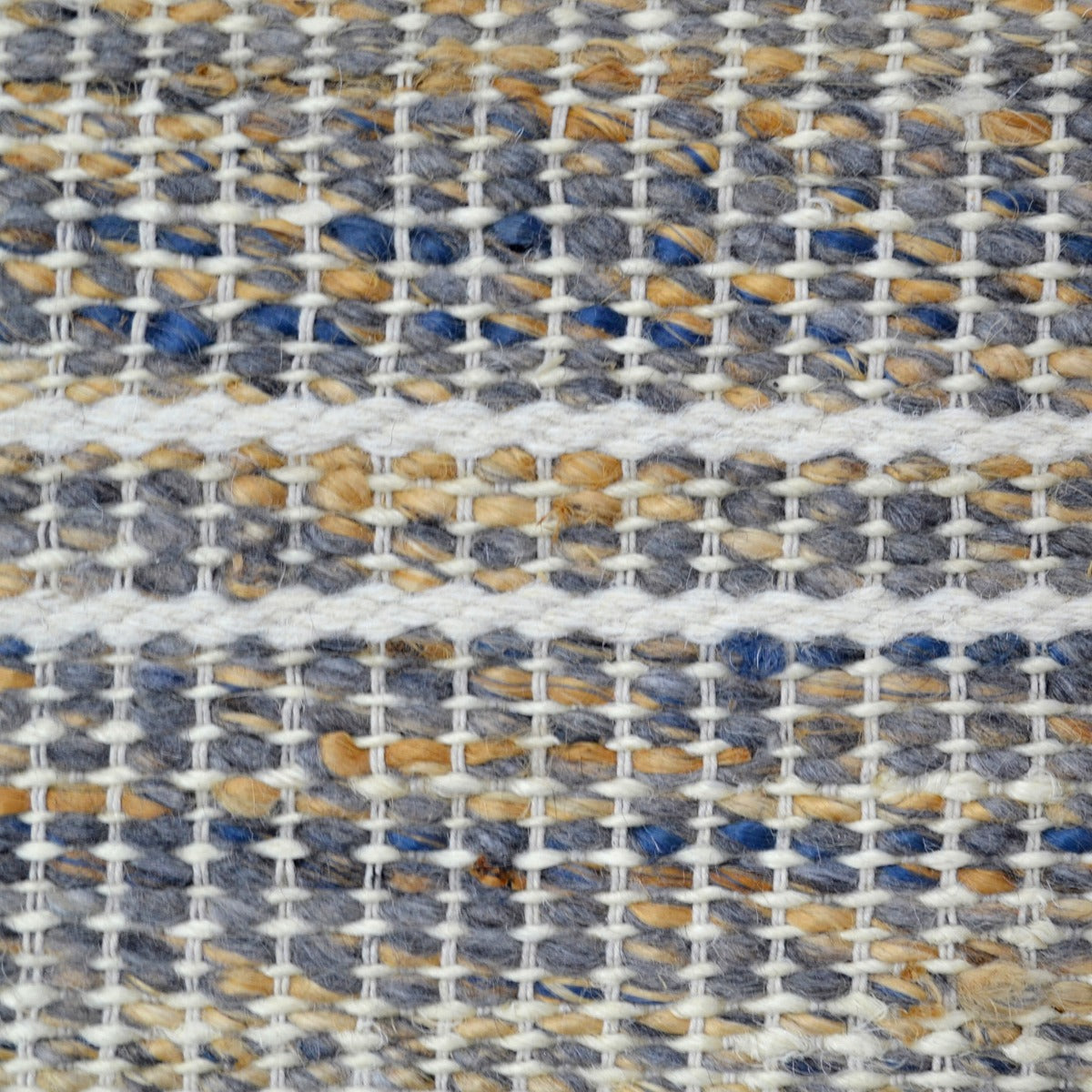 Handwoven Wool & Jute Rug-Jasmine 6332-Ash Grey/Ivory-110x160cm