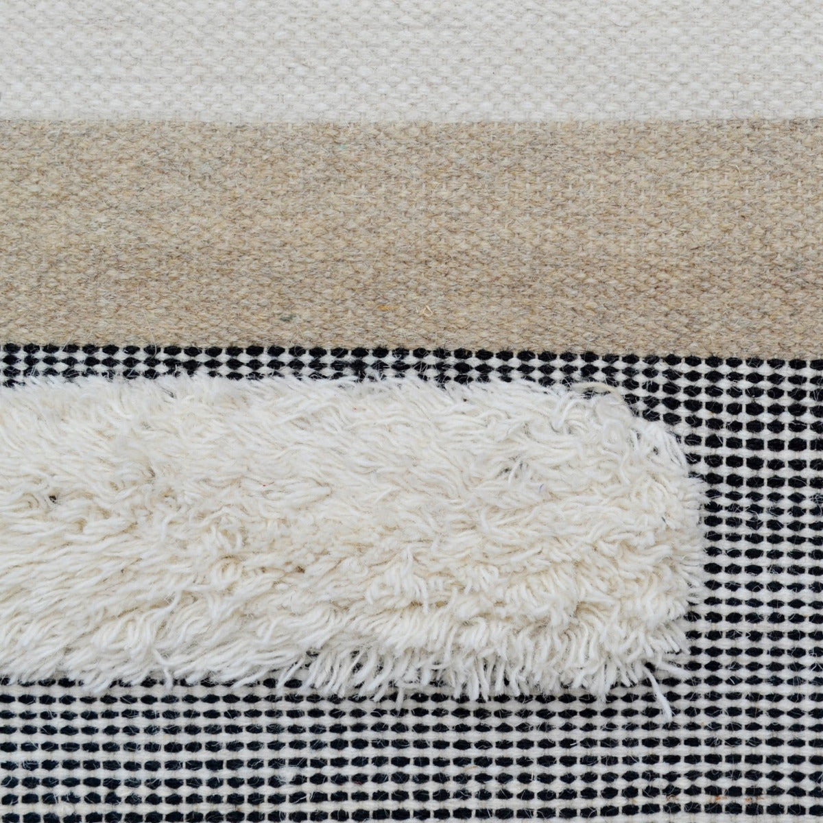 Designer Handwoven Wool Rug-Lama 6288-110x160cm