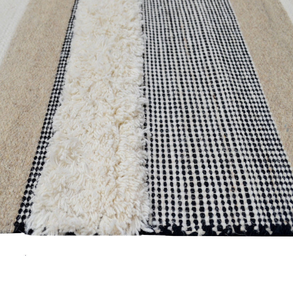 Designer Handwoven Wool Rug-Lama 6288-110x160cm