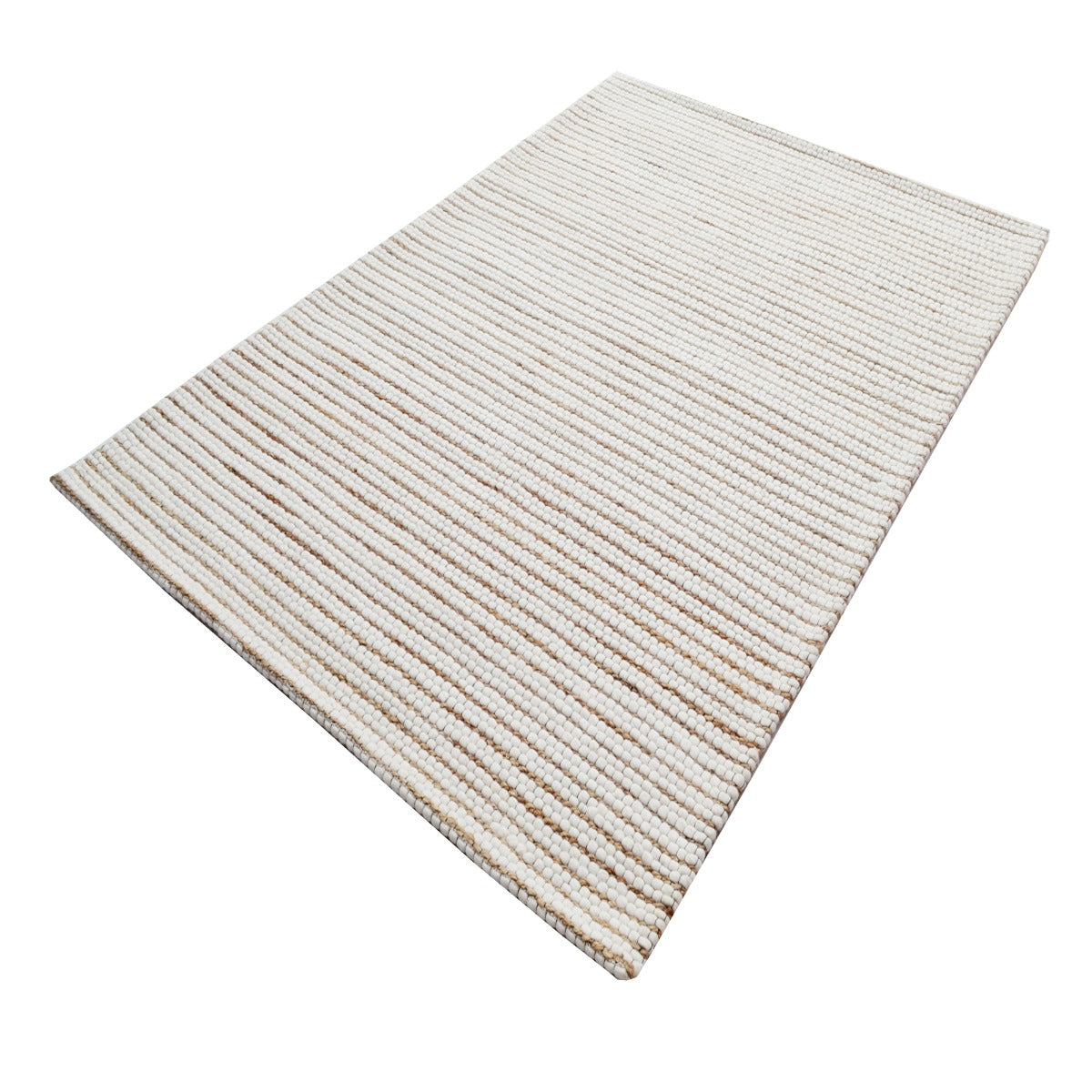Modern Handmade Wool Rug-Laos6281-Ivory-110x160cm