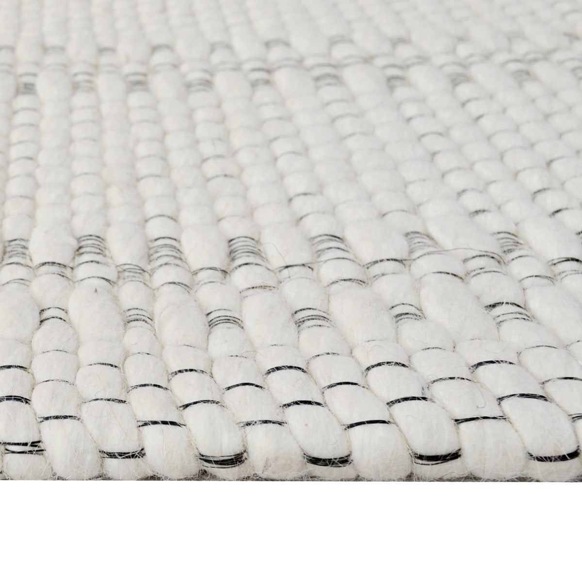Modern Handmade Wool Rug-Laos6282-Ivory-110x160cm