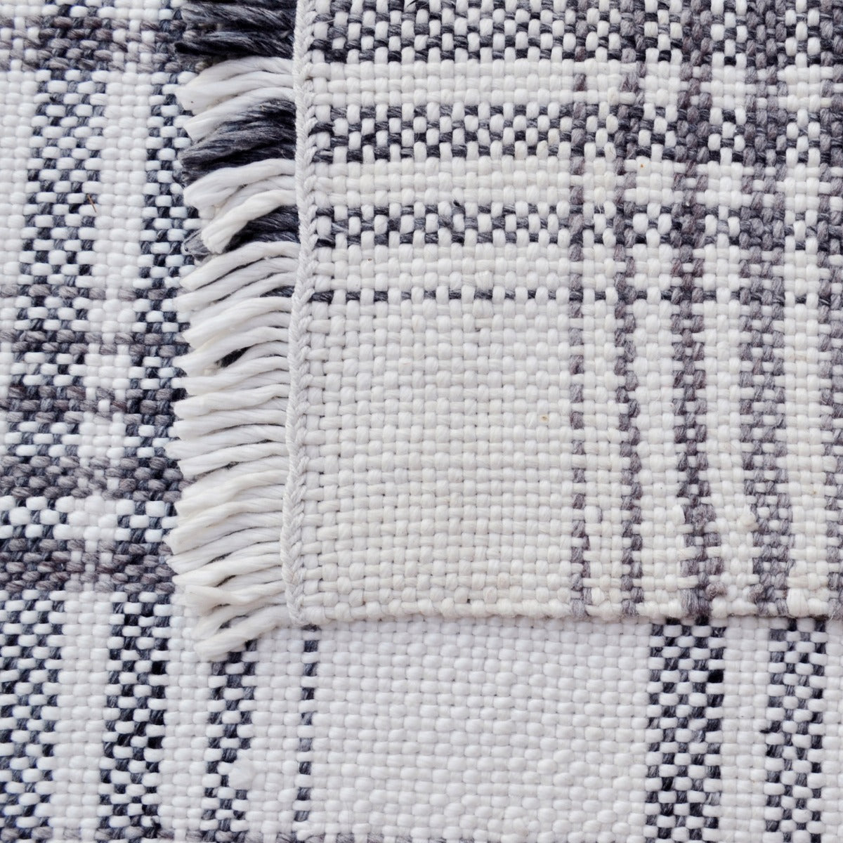 Handwoven Dhurrie Rug-Legend 6361-Ivory Biege-110x160cm