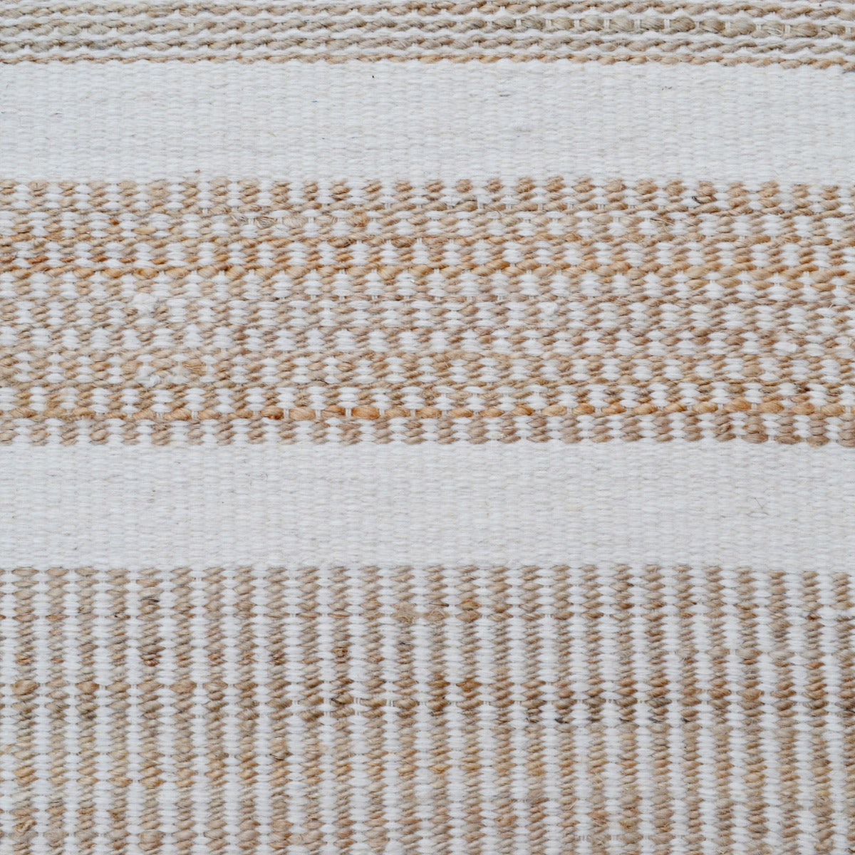 Handwoven Wool & Jute Rug-Lima 6334-Ivory/Natural-110x160cm