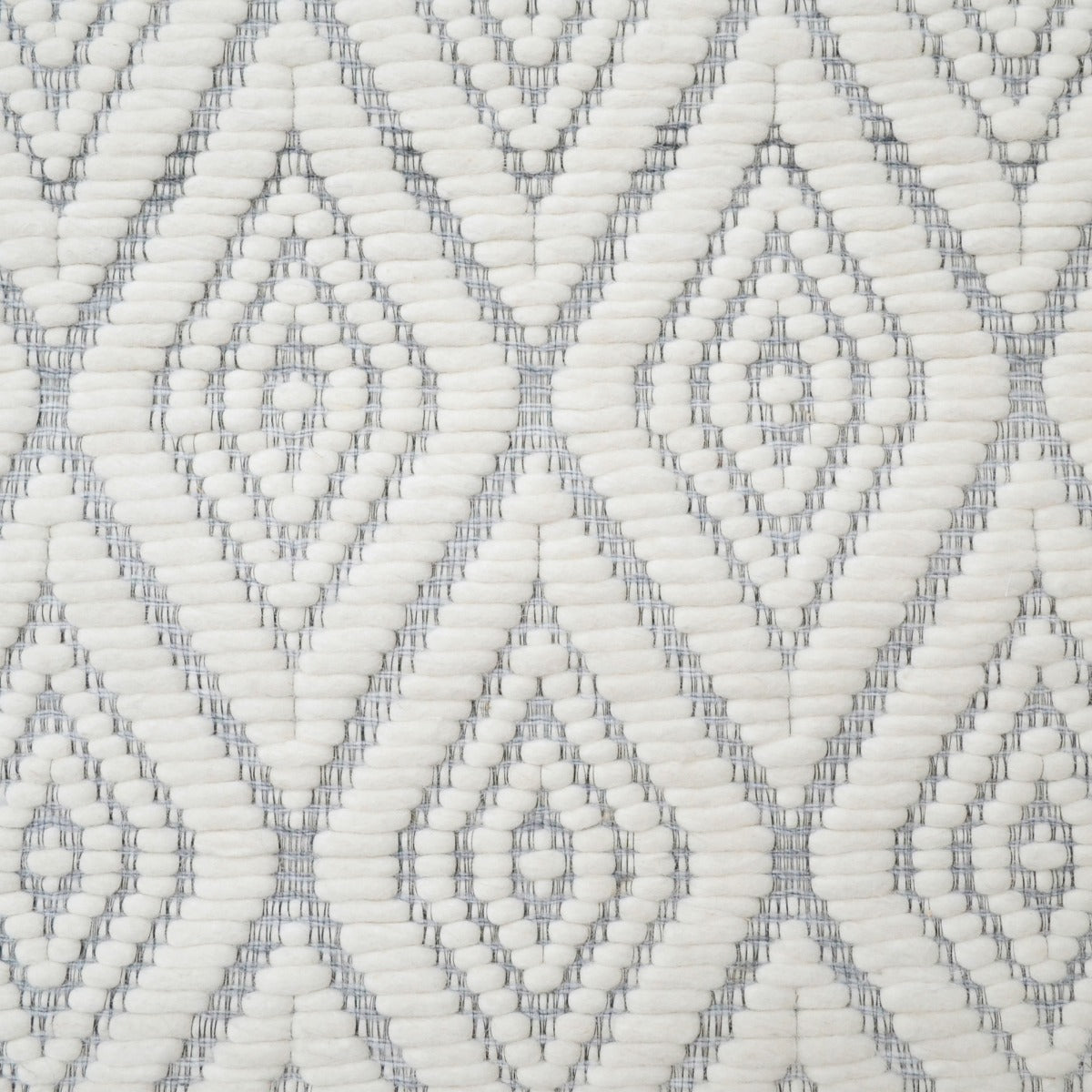 Contemporary Handwoven Wool Rug-Luxury 6408-Ivory Silver-110x160cm