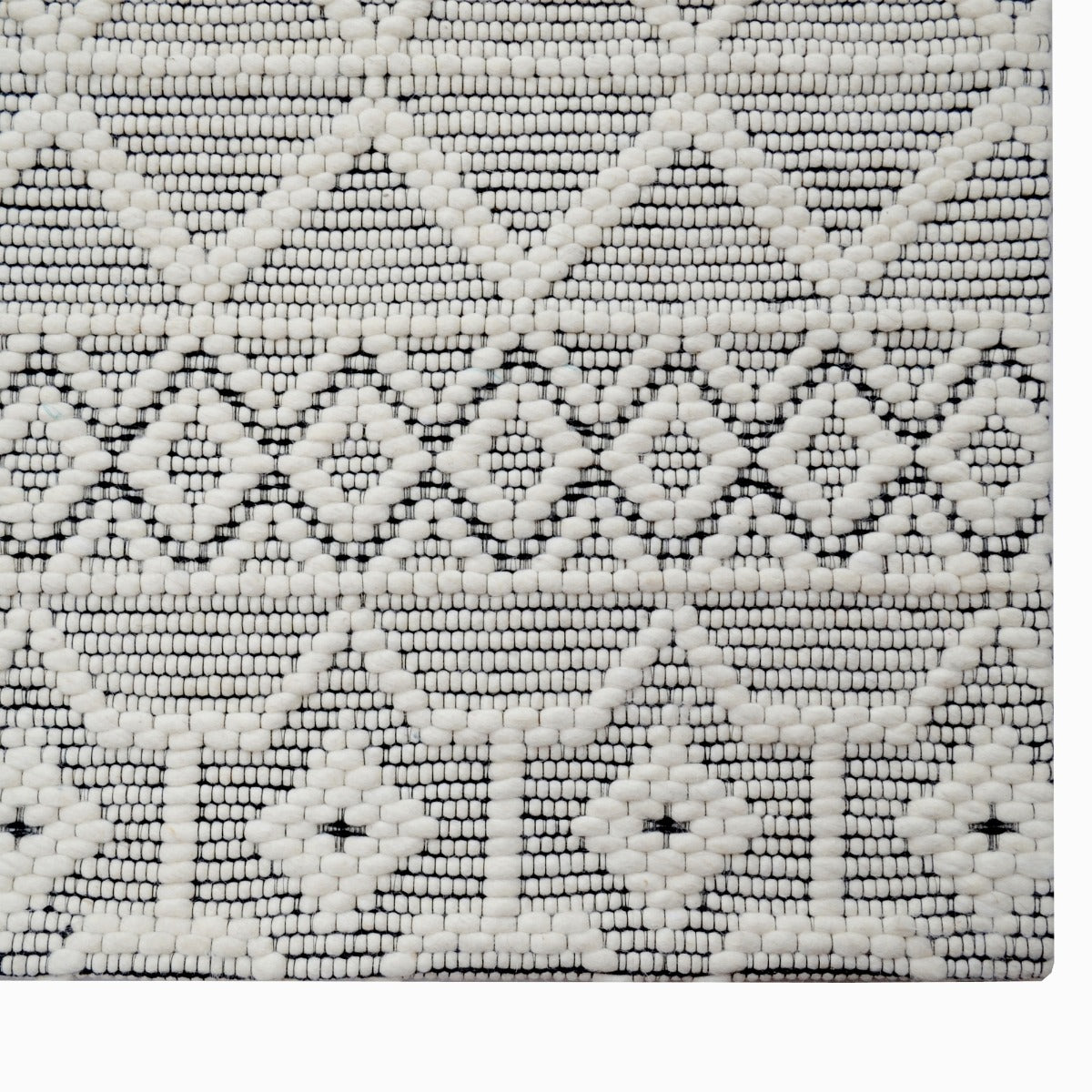 Designer Handwoven Wool Rug-Mackay 6383-Ivory-110x160cm