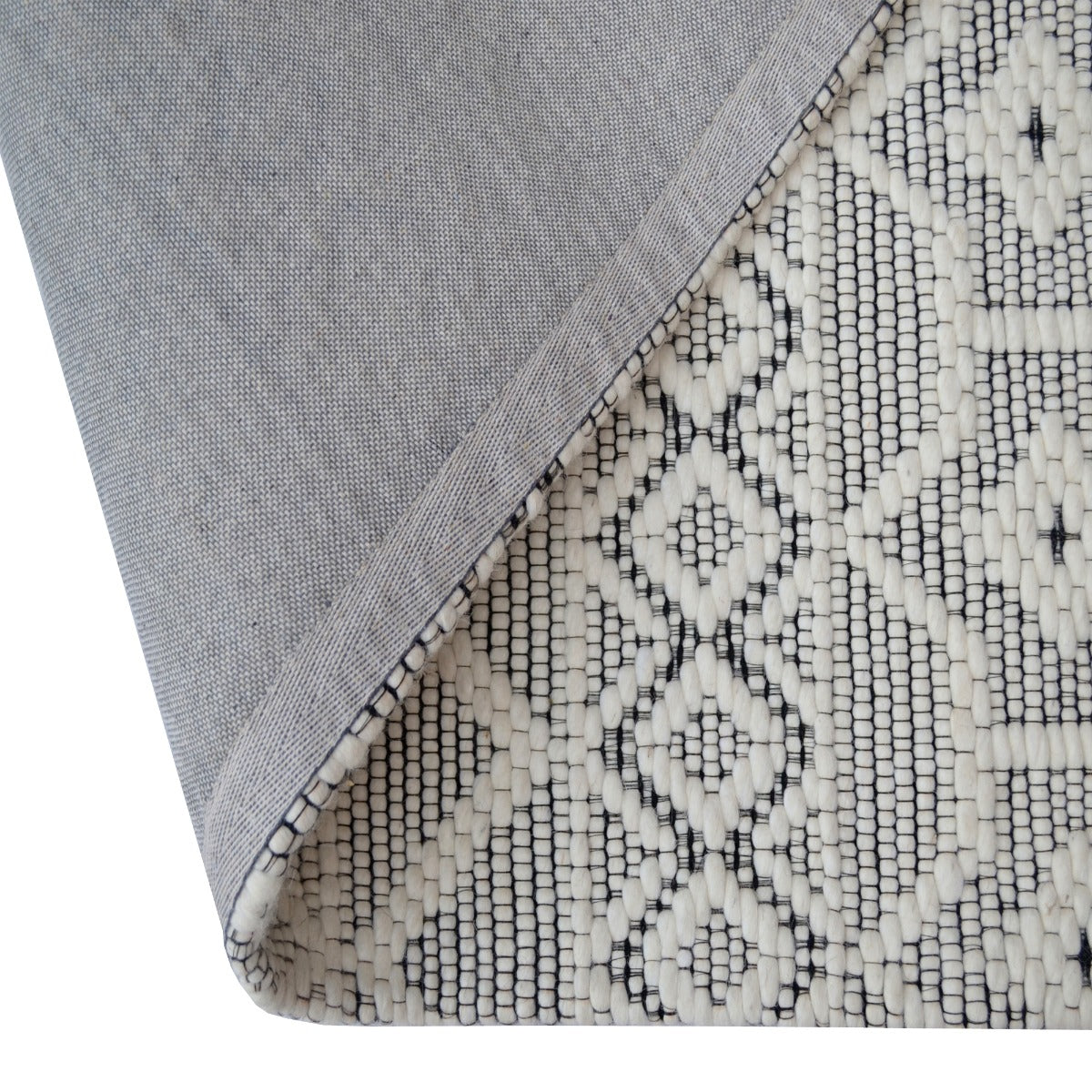 Designer Handwoven Wool Rug-Mackay 6383-Ivory-110x160cm