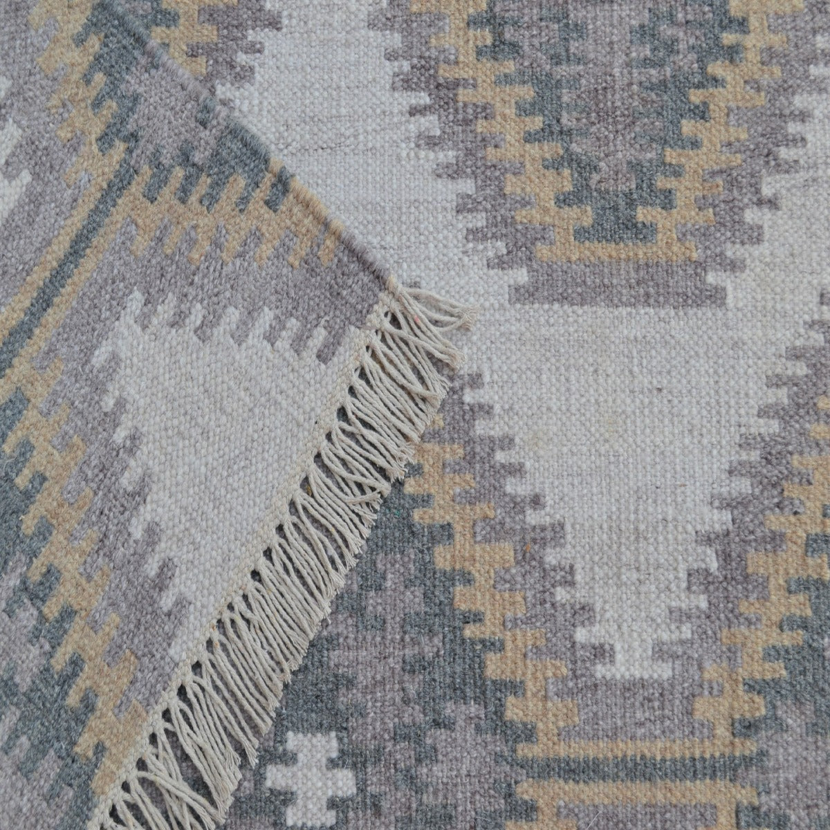 Handwoven Natural Mizo Rug-6315-Natural-110X160cm