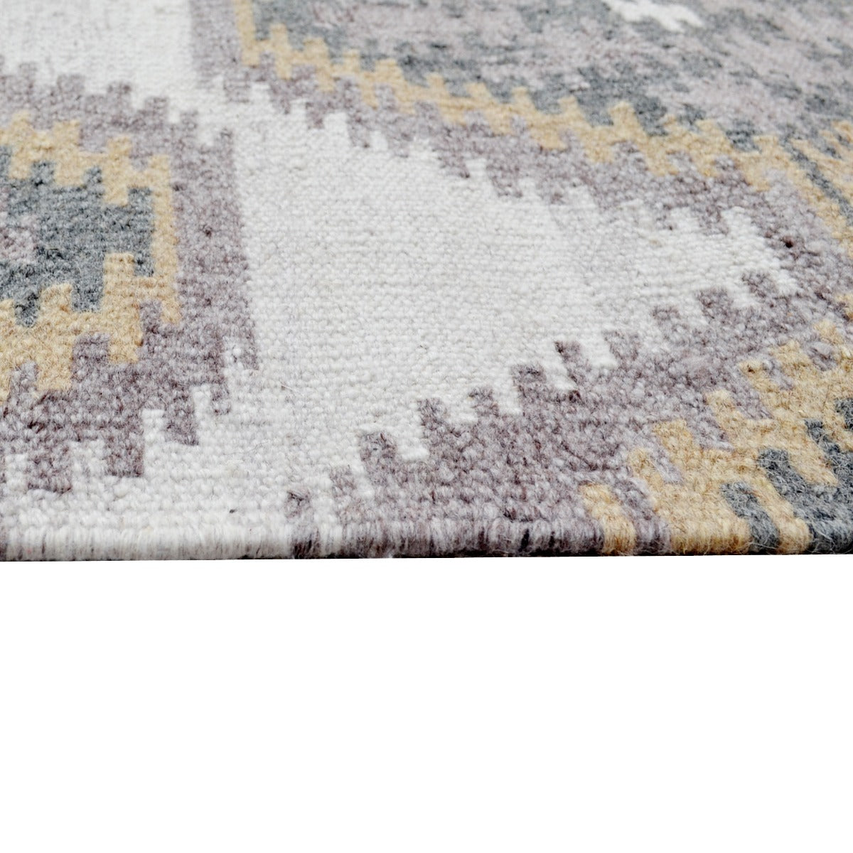 Handwoven Natural Mizo Rug-6315-Natural-110X160cm