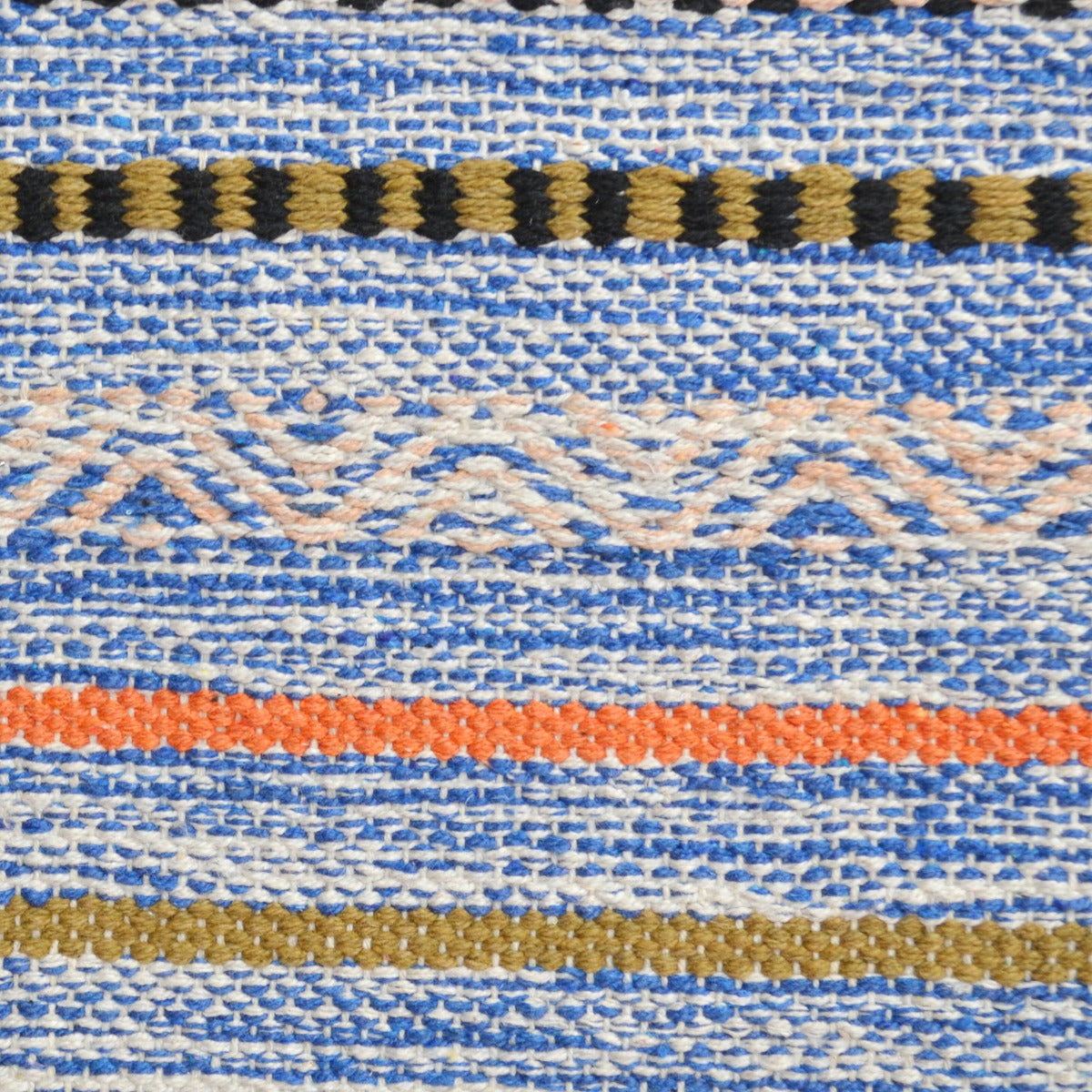 Handwoven Natural Mizo Rug-6320-Blue Multi-120x180cm