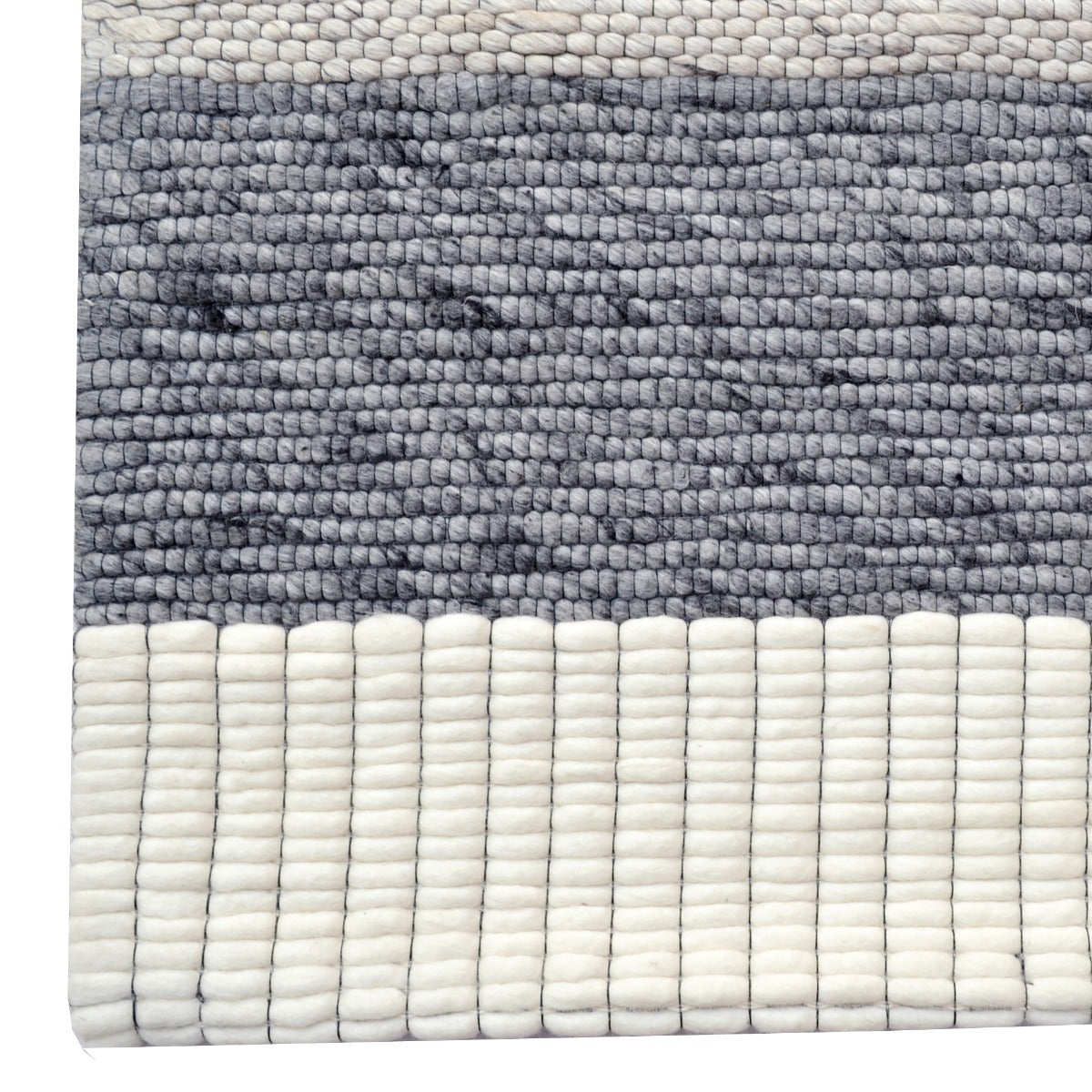 Moher Grey Handmade Wool Rug-6274-110x160cm