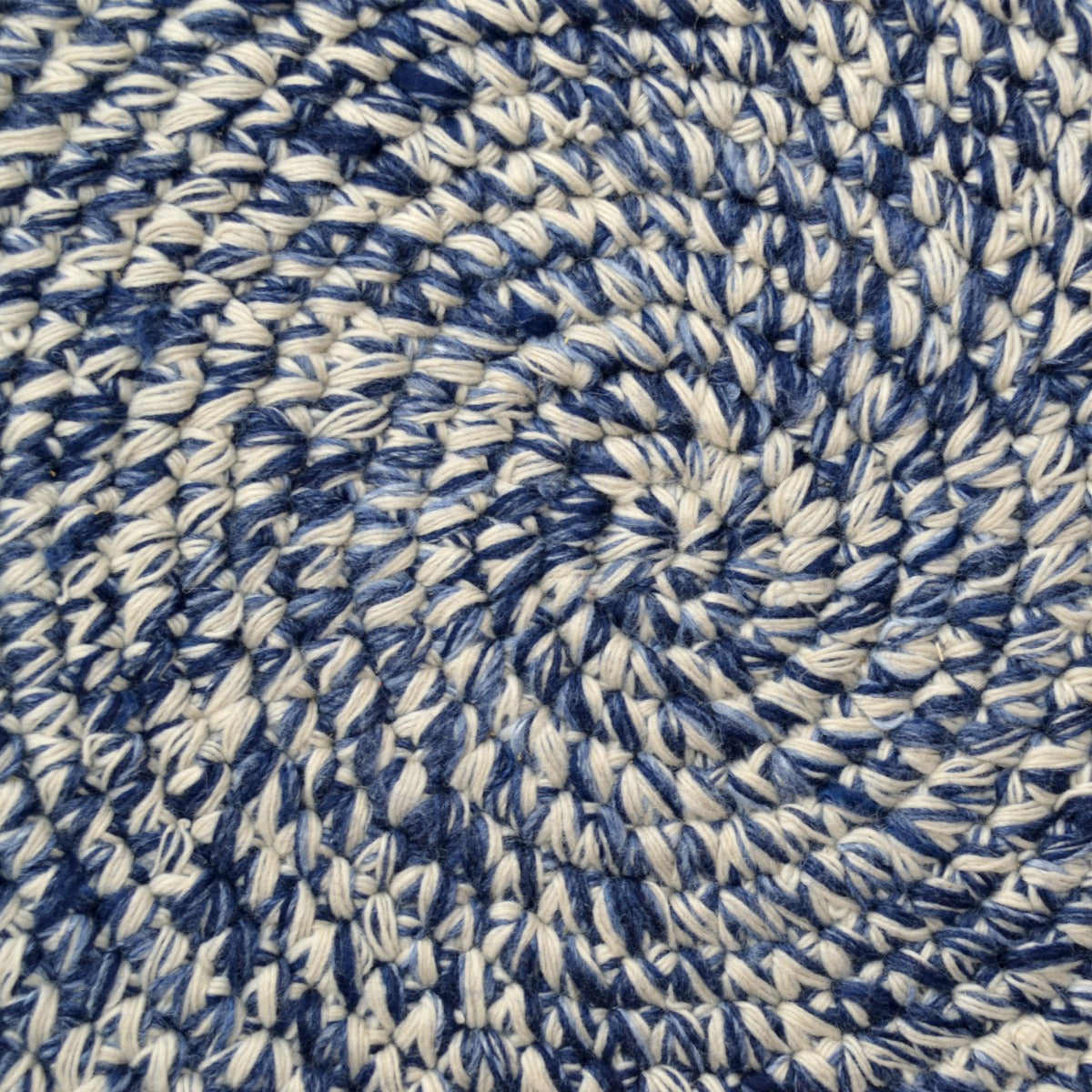 Ultra Chic Indoor/Outdoor Handwoven Rug-Orbit 6223-Ivory Navy-120x120cm