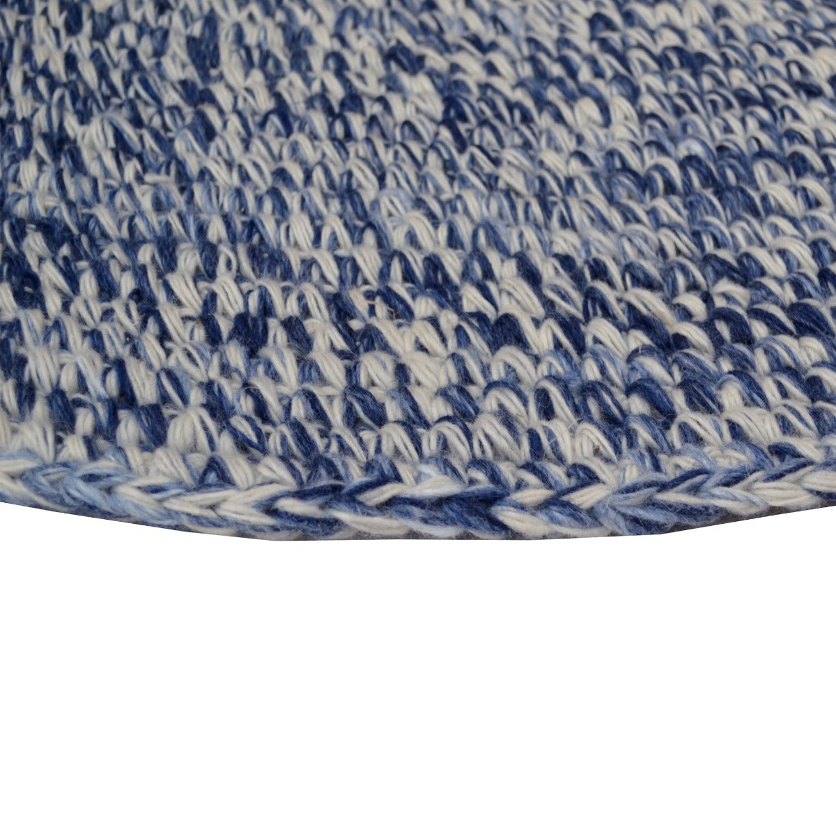 Ultra Chic Indoor/Outdoor Handwoven Rug-Orbit 6223-Ivory Navy-120x120cm