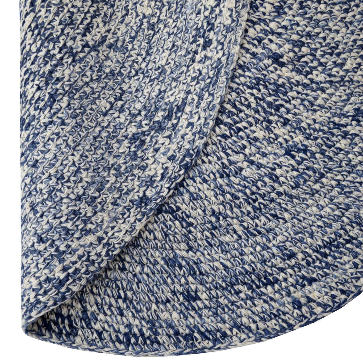 Ultra Chic Indoor/Outdoor Handwoven Rug-Orbit 6223-Ivory Navy-120x120cm