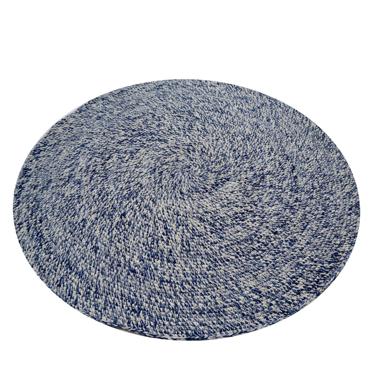 Ultra Chic Indoor/Outdoor Handwoven Rug-Orbit 6223-Ivory Navy-120x120cm