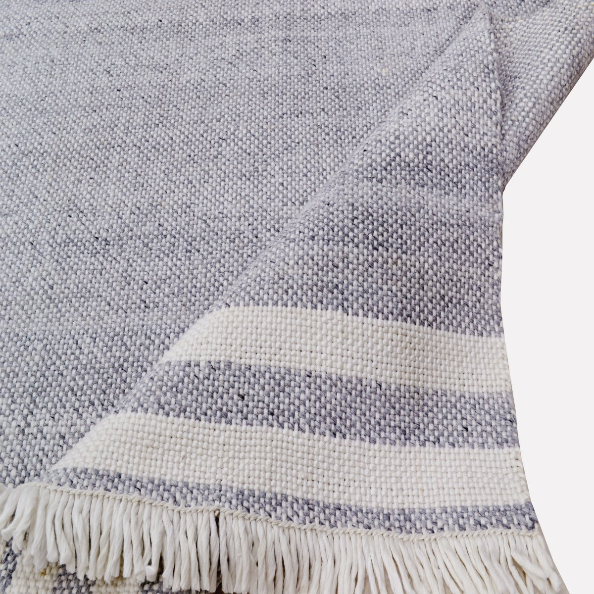 Handwoven Reversible Rug-Richmond 6360-Transistional Ash Grey-110x160cm