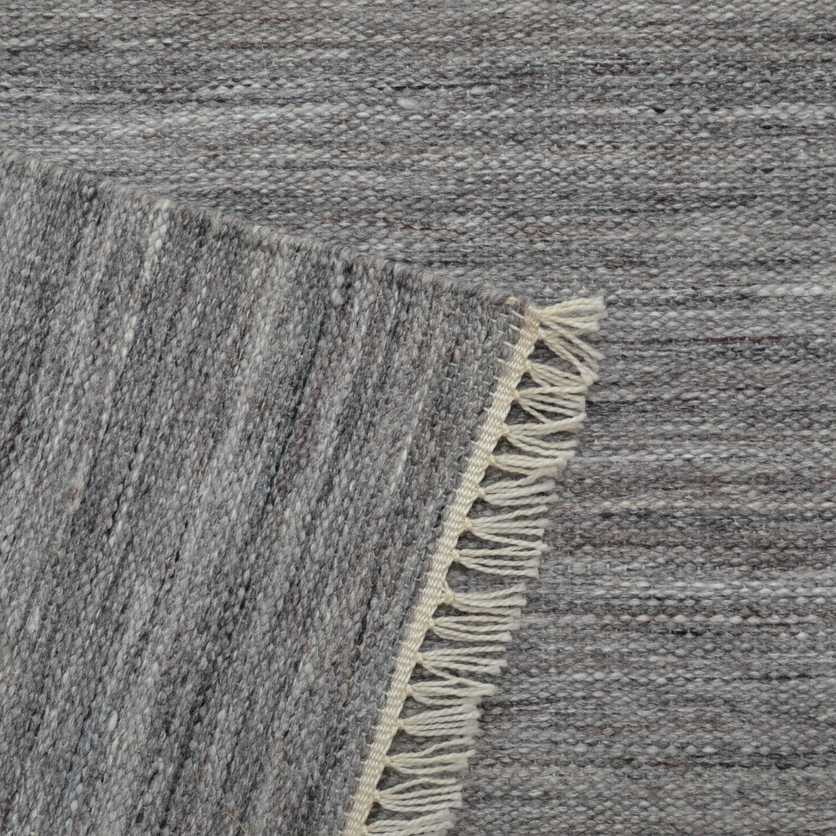 Shadow - Indoor/Outdoor Durrie Rug - 6253 - Grey - 110x160cm