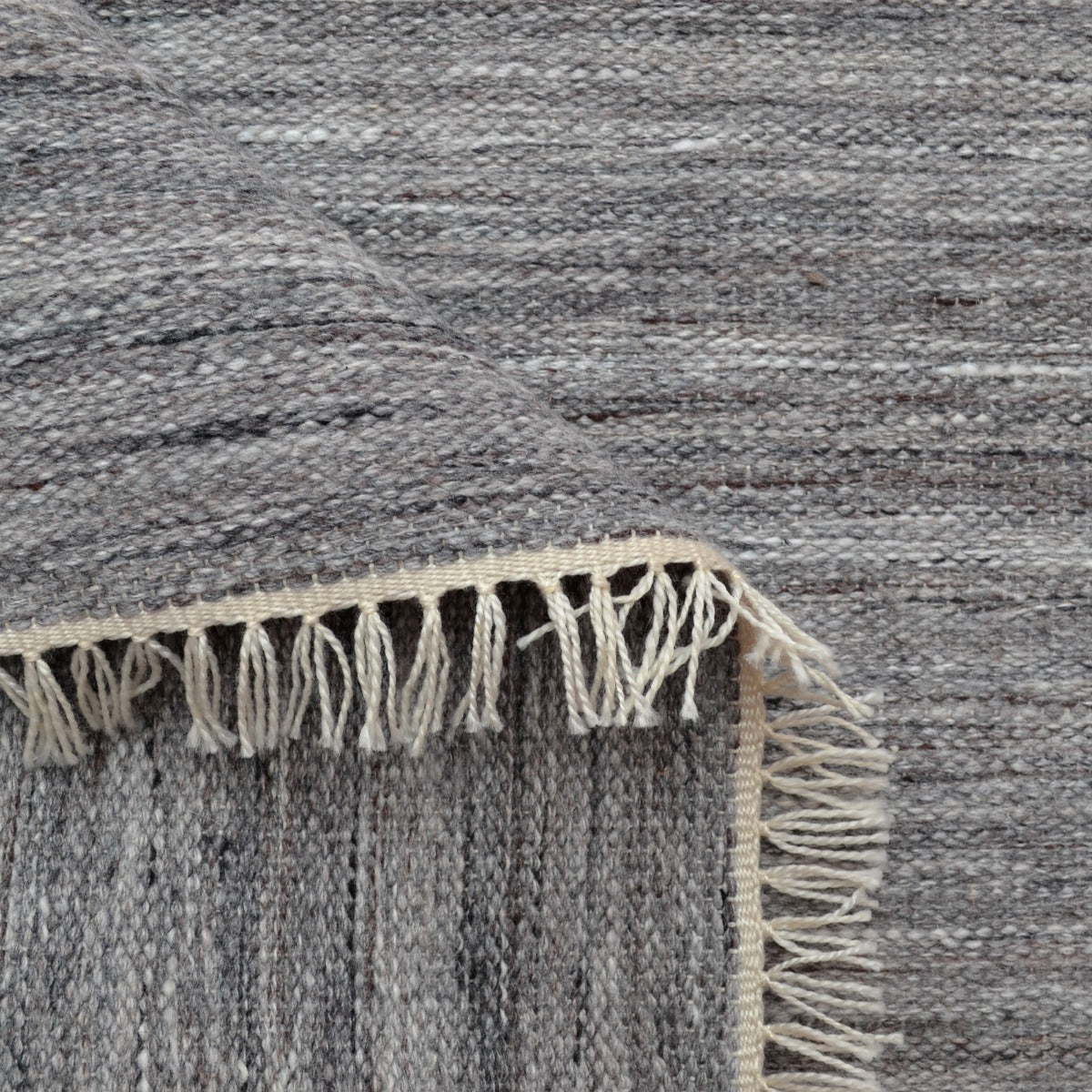Shadow - Indoor/Outdoor Durrie Rug - 6253 - Grey - 110x160cm