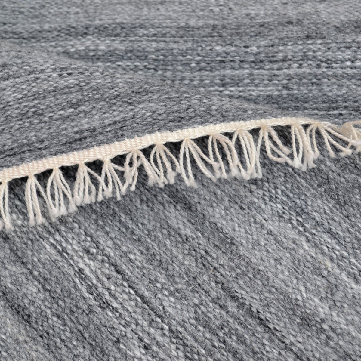 Shadow - Indoor/Outdoor Durrie Rug - 6253 - Charcoal - 110x160cm