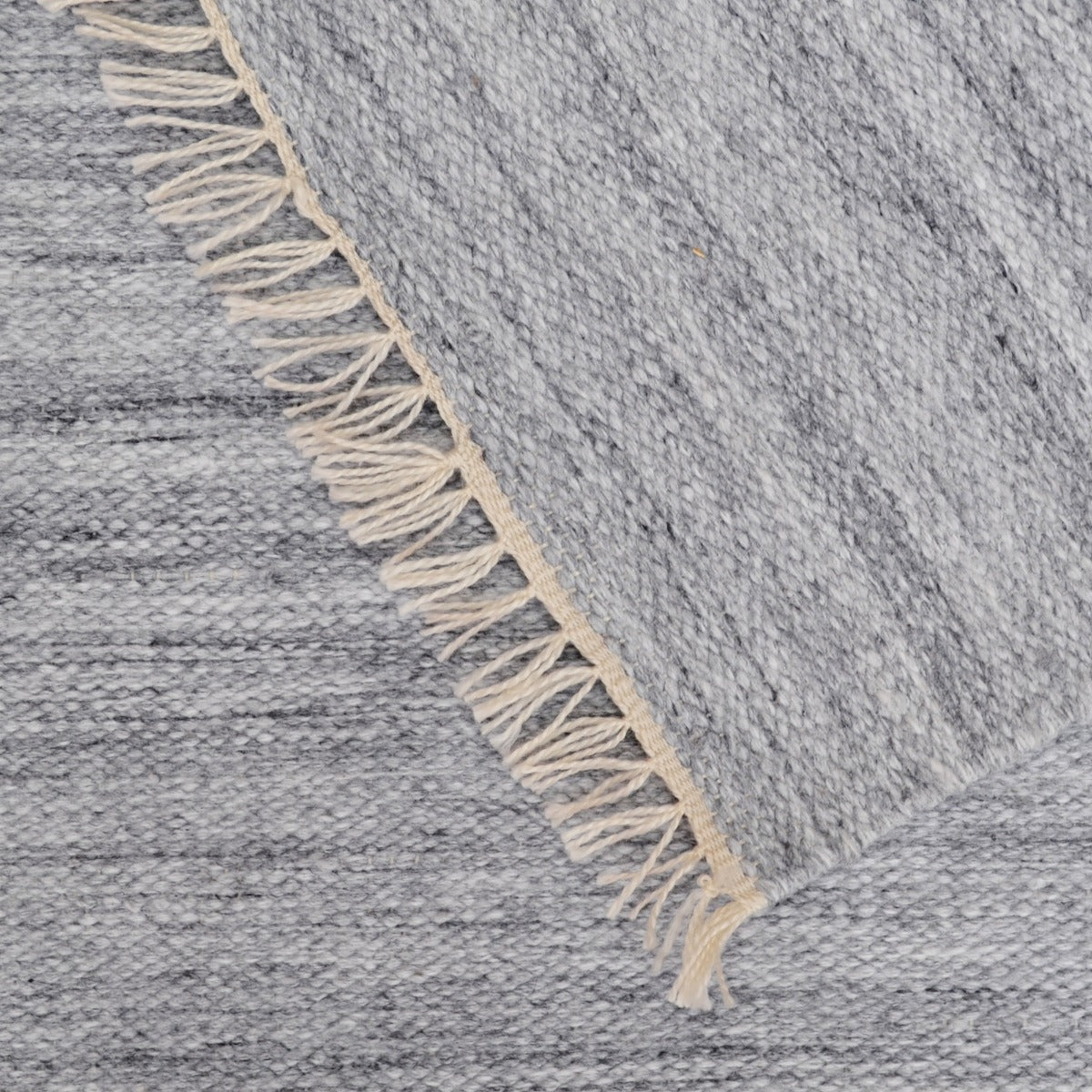 Shadow - Indoor/Outdoor Durrie Rug - 6253 - Silver - 110x160cm