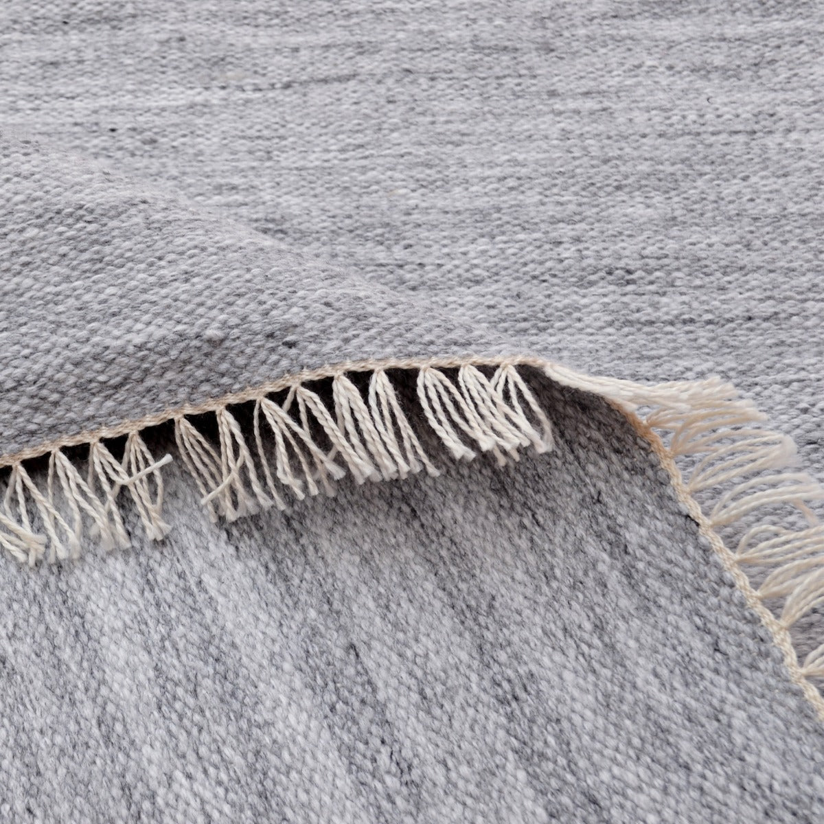 Shadow - Indoor/Outdoor Durrie Rug - 6253 - Silver - 110x160cm
