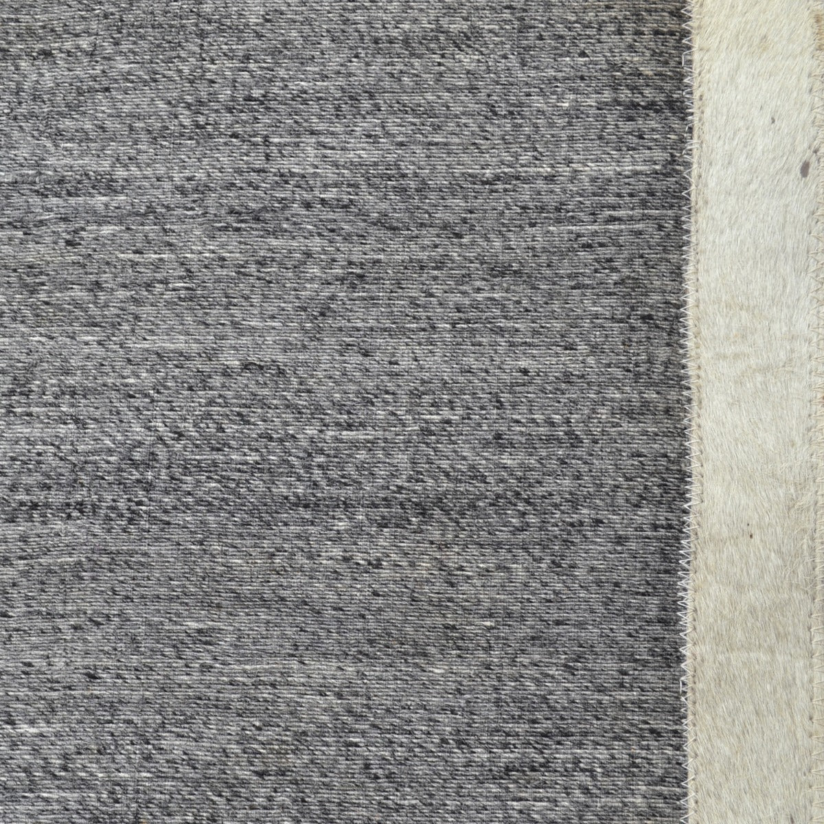 Modern Handwoven Rug-Signature 3636-Charcoal/Cream-110x160cm