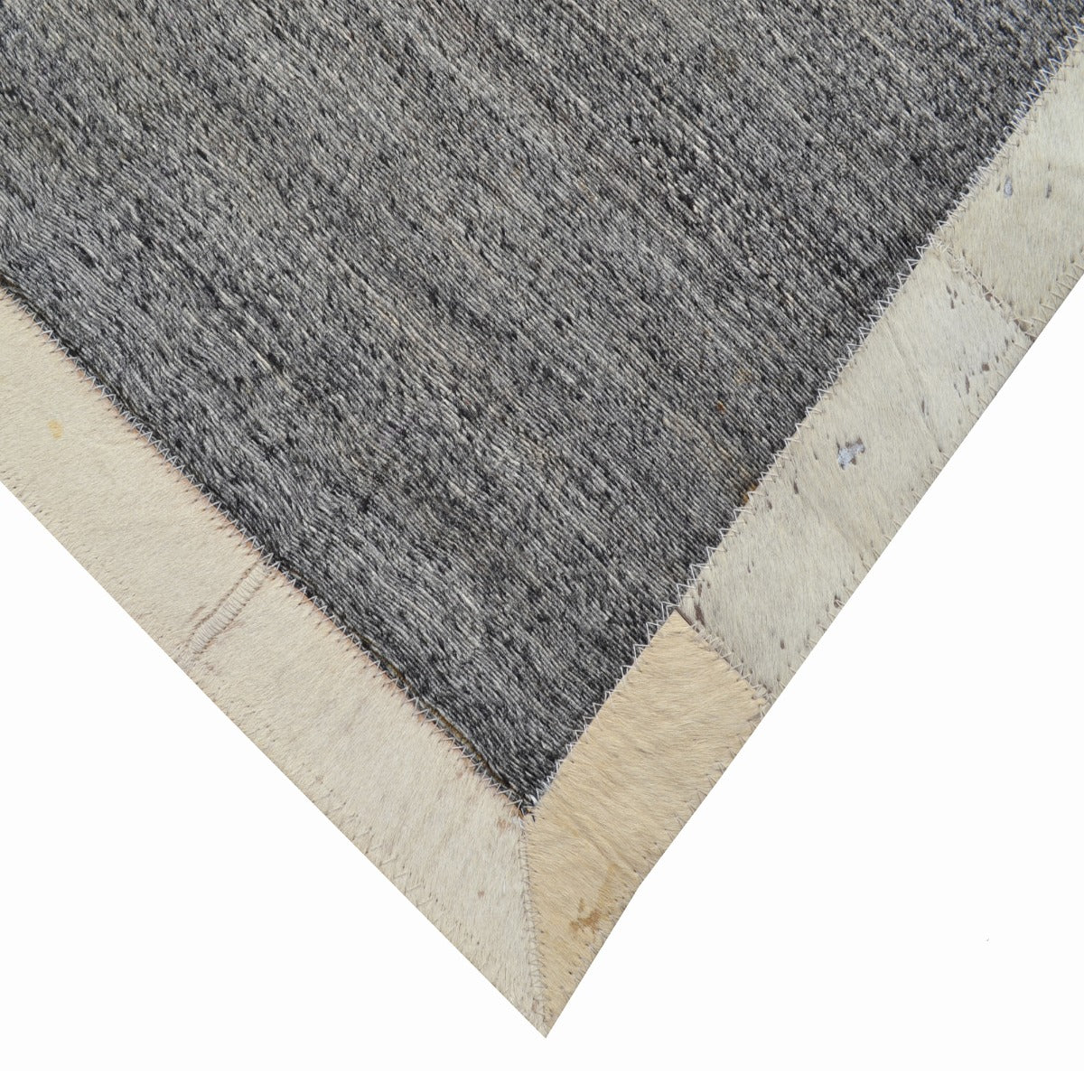 Modern Handwoven Rug-Signature 3636-Charcoal/Cream-110x160cm