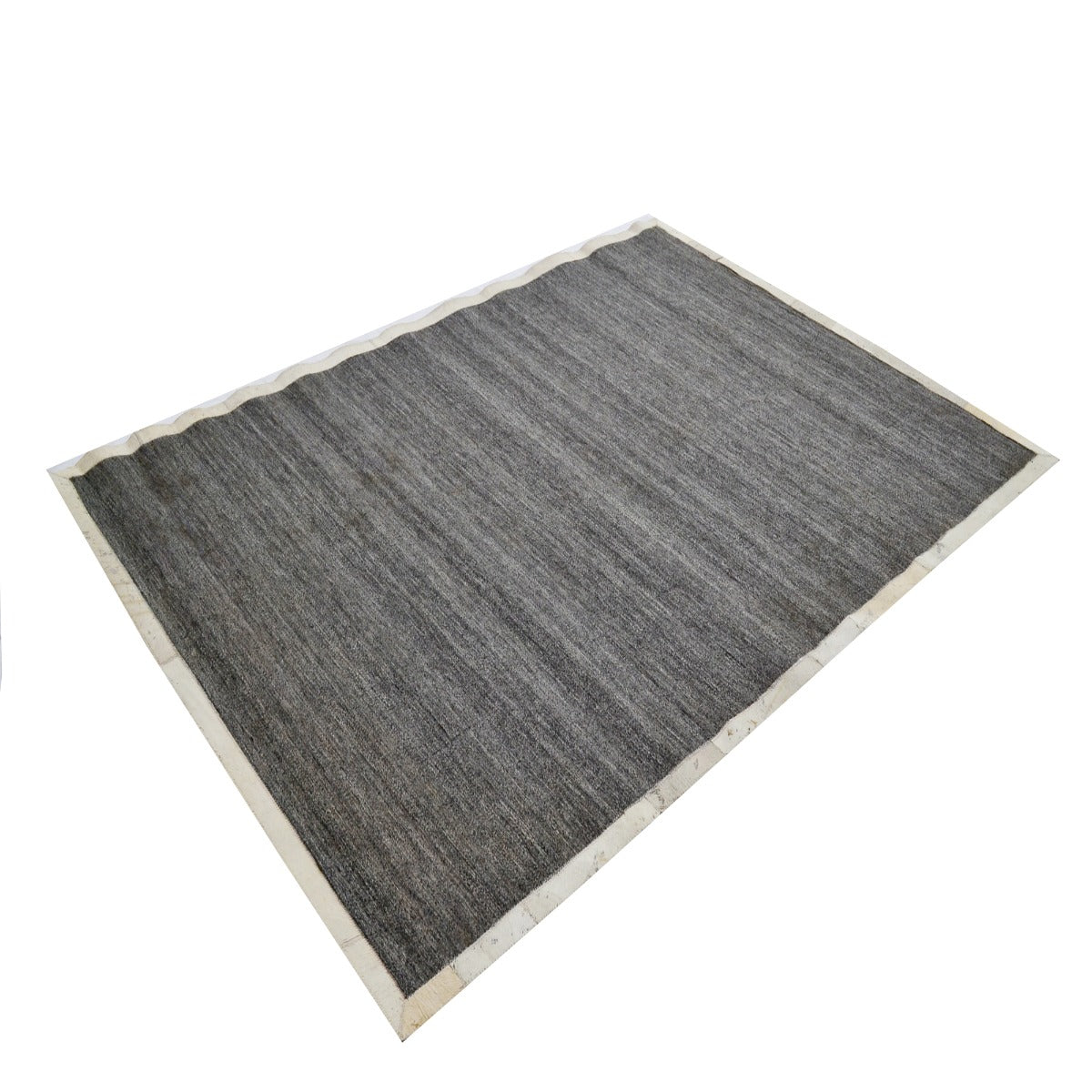 Modern Handwoven Rug-Signature 3636-Charcoal/Cream-110x160cm
