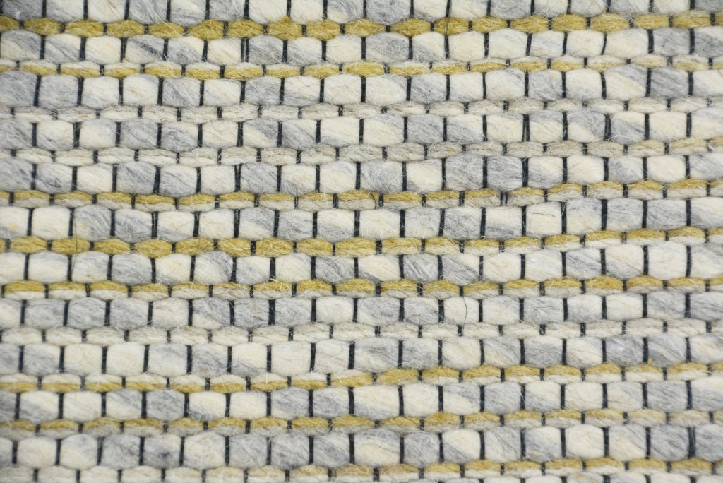 Sua - Flatwoven Modern Wool Rug - 506 - Silver/Gold - 160x230