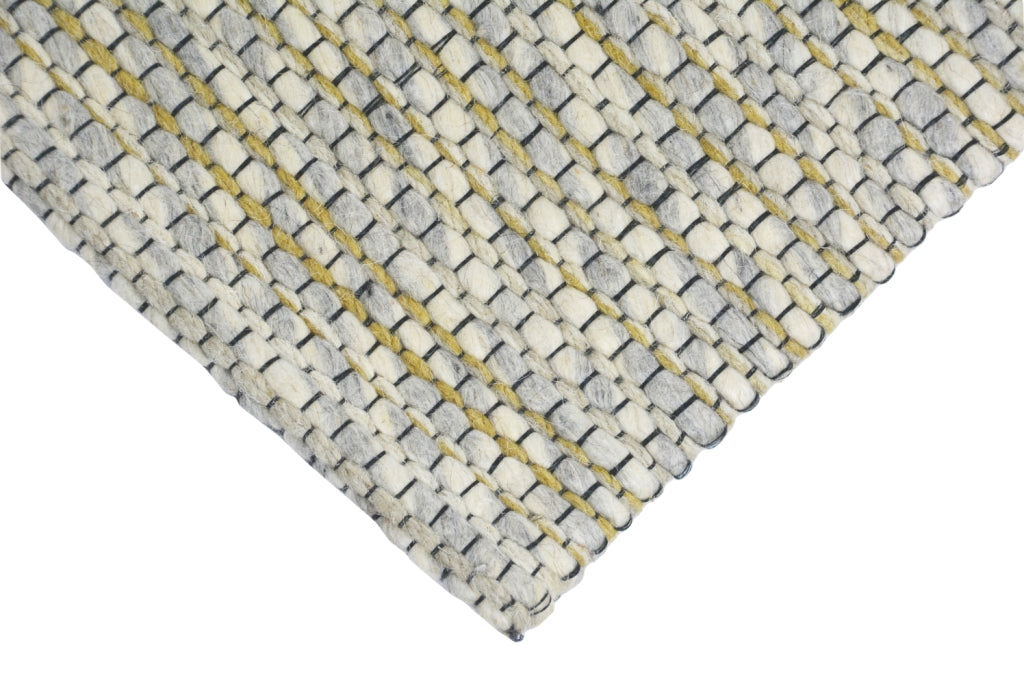 Sua - Flatwoven Modern Wool Rug - 506 - Silver/Gold - 160x230