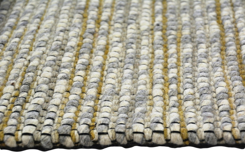 Sua - Flatwoven Modern Wool Rug - 506 - Silver/Gold - 160x230
